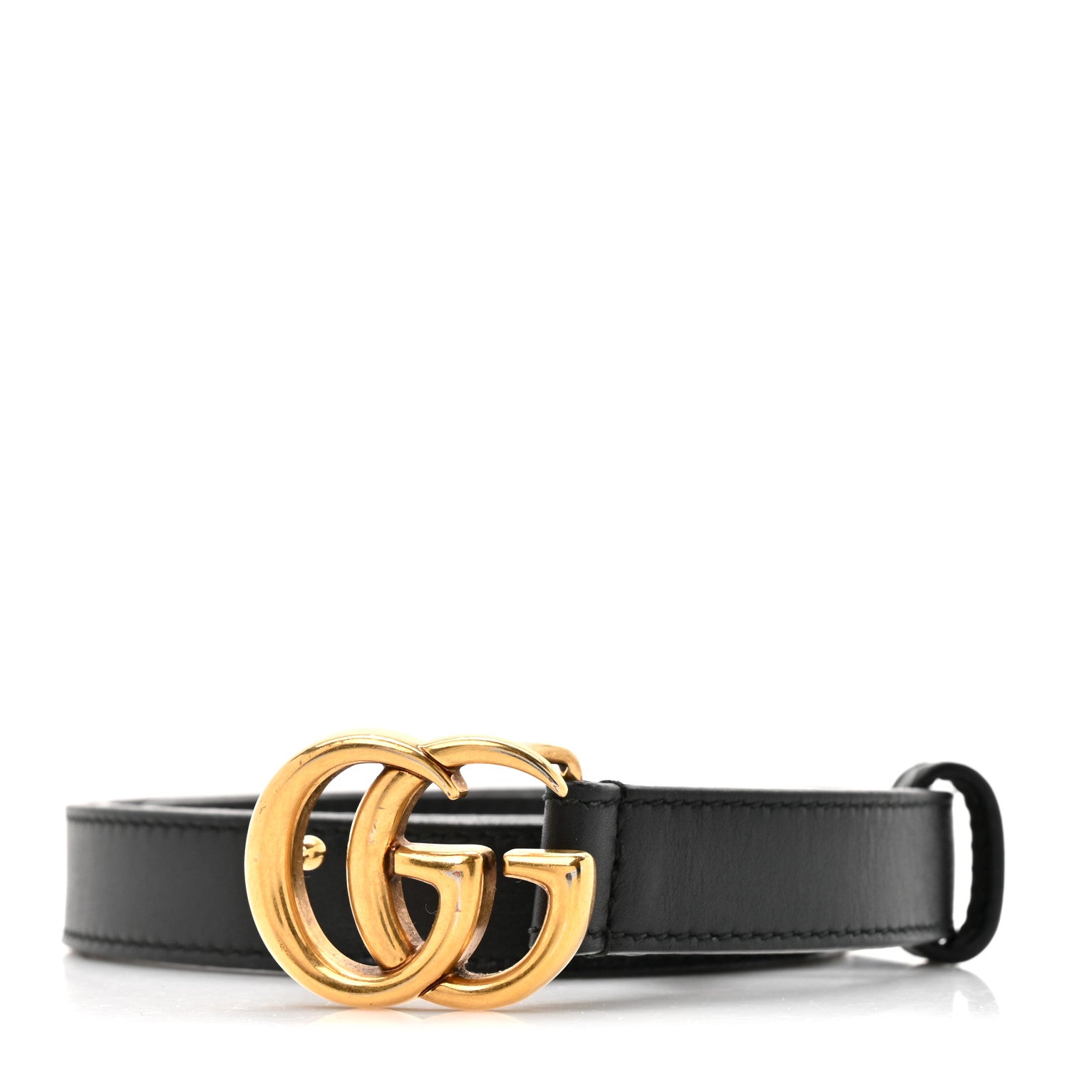 Calfskin Double G 20mm Belt 75 30 Black