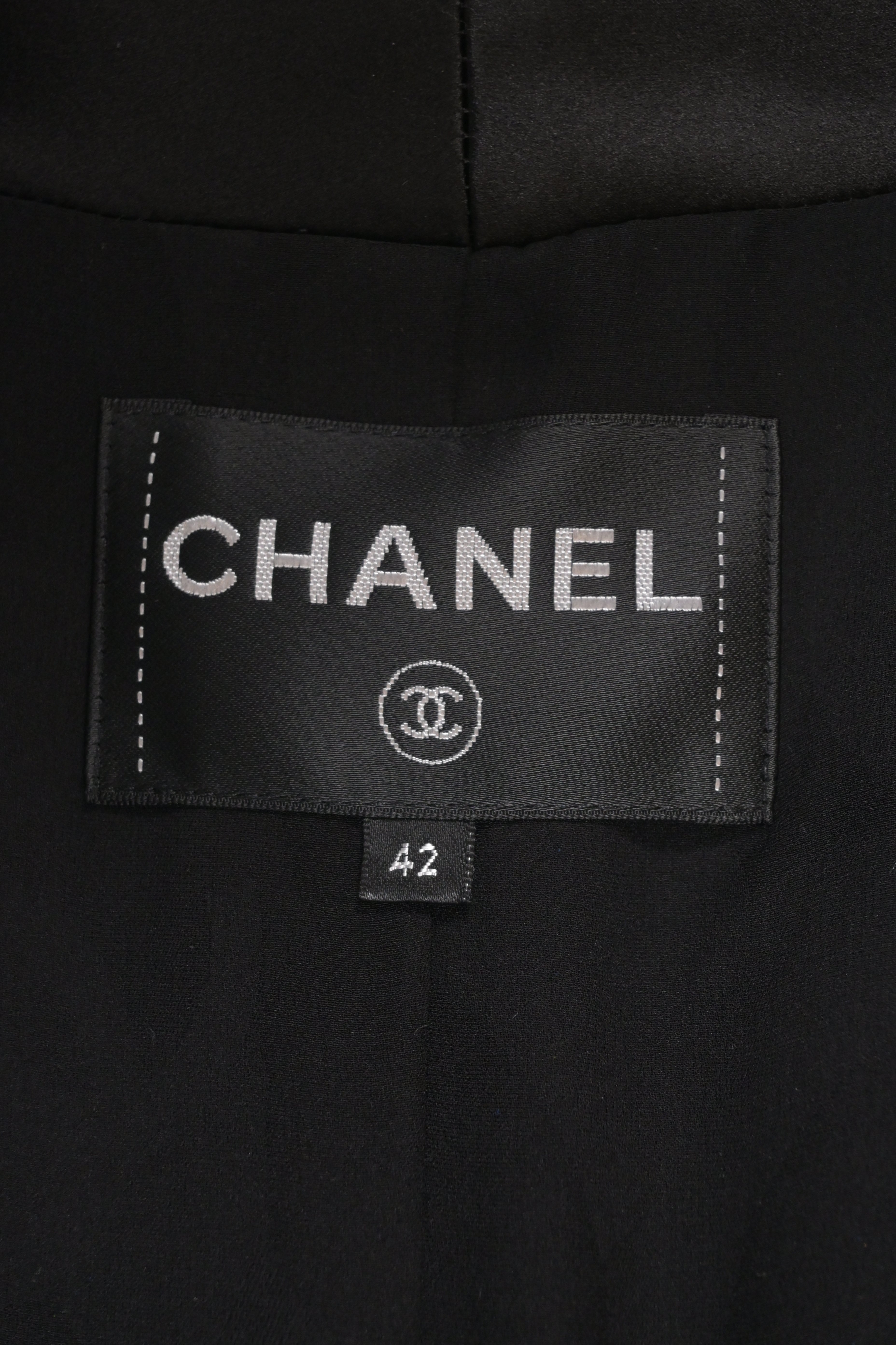 Men's Chanel Single-Breasted Blazer in Deep Blue Wool