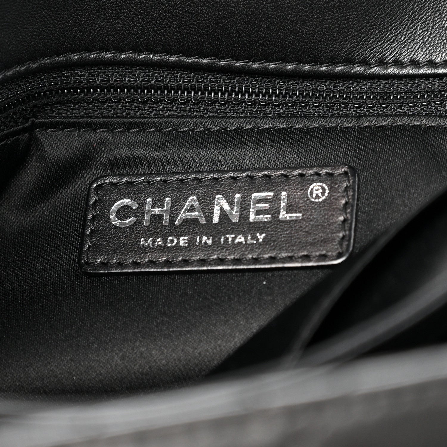Lambskin Quilted Jumbo Chanel by 4 Flap Black