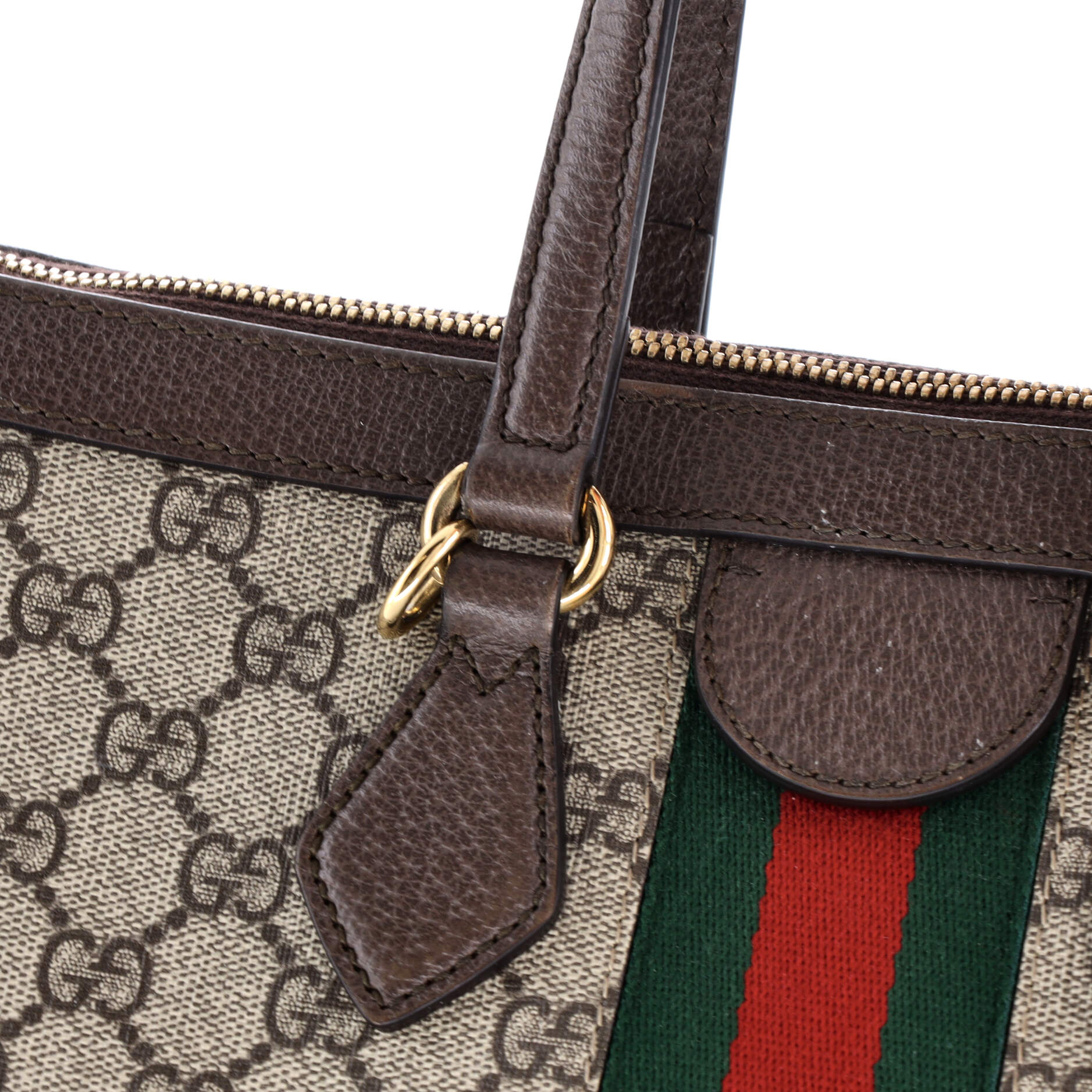 Ophidia Top Handle Tote GG Coated Canvas Medium