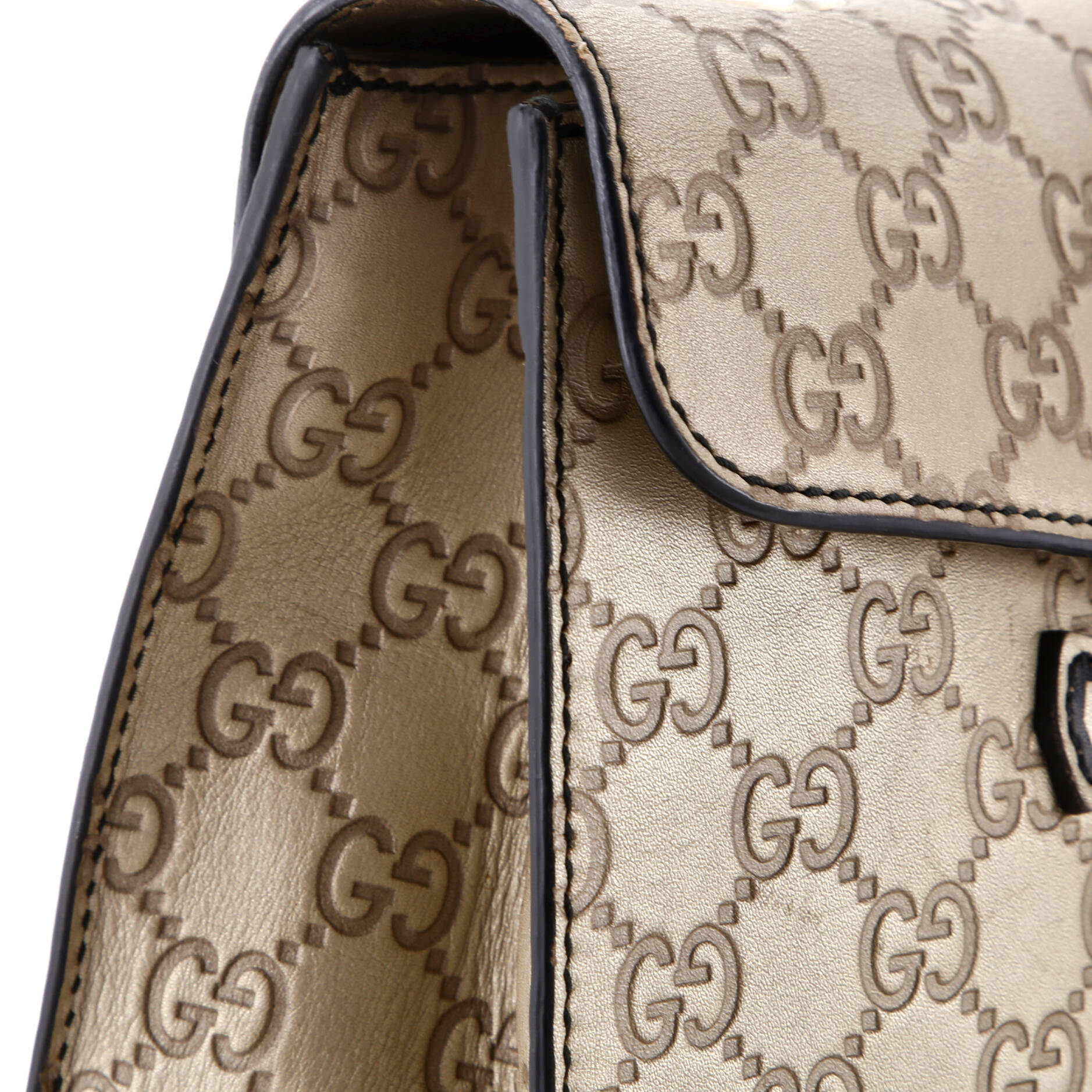 Emily Chain Flap Bag Guccissima Leather Medium