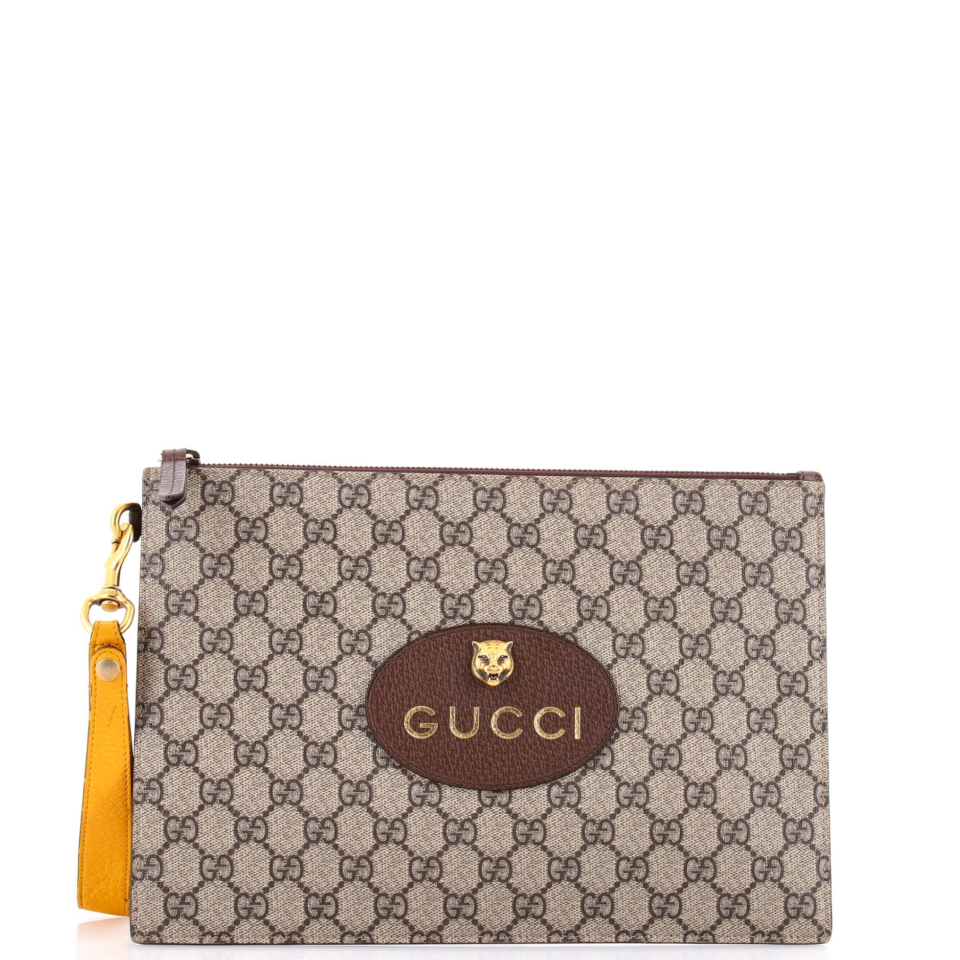 Neo Vintage Wristlet Pouch GG Coated Canvas