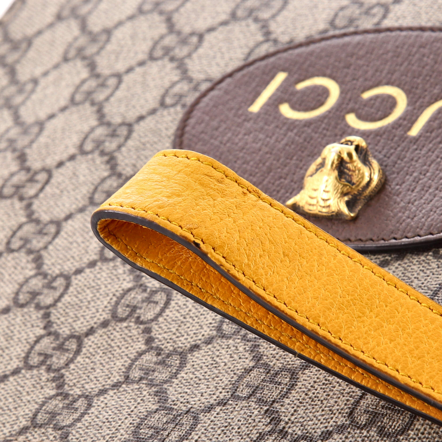 Neo Vintage Wristlet Pouch GG Coated Canvas