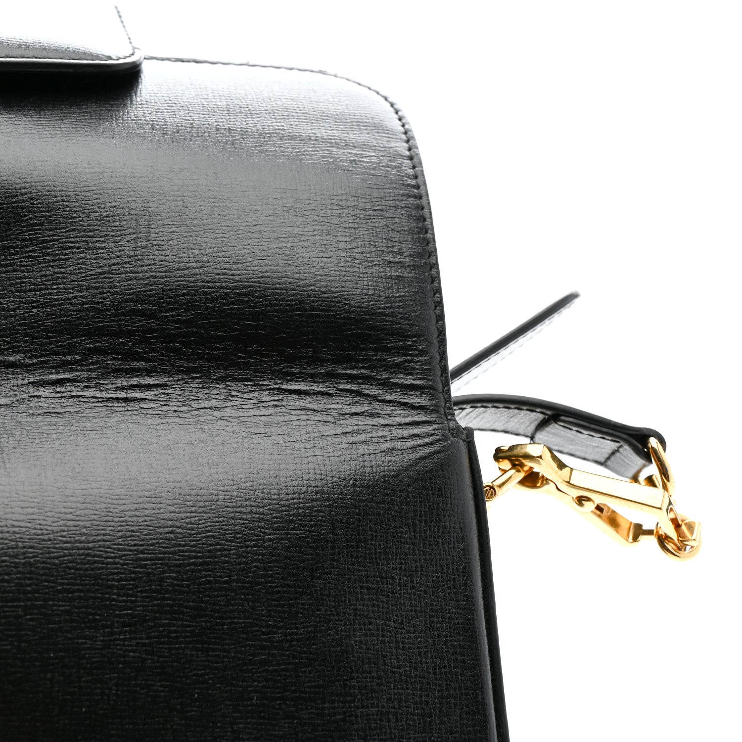 Azalea Calfskin Web Mini Horsebit 1955 Shoulder Bag Black