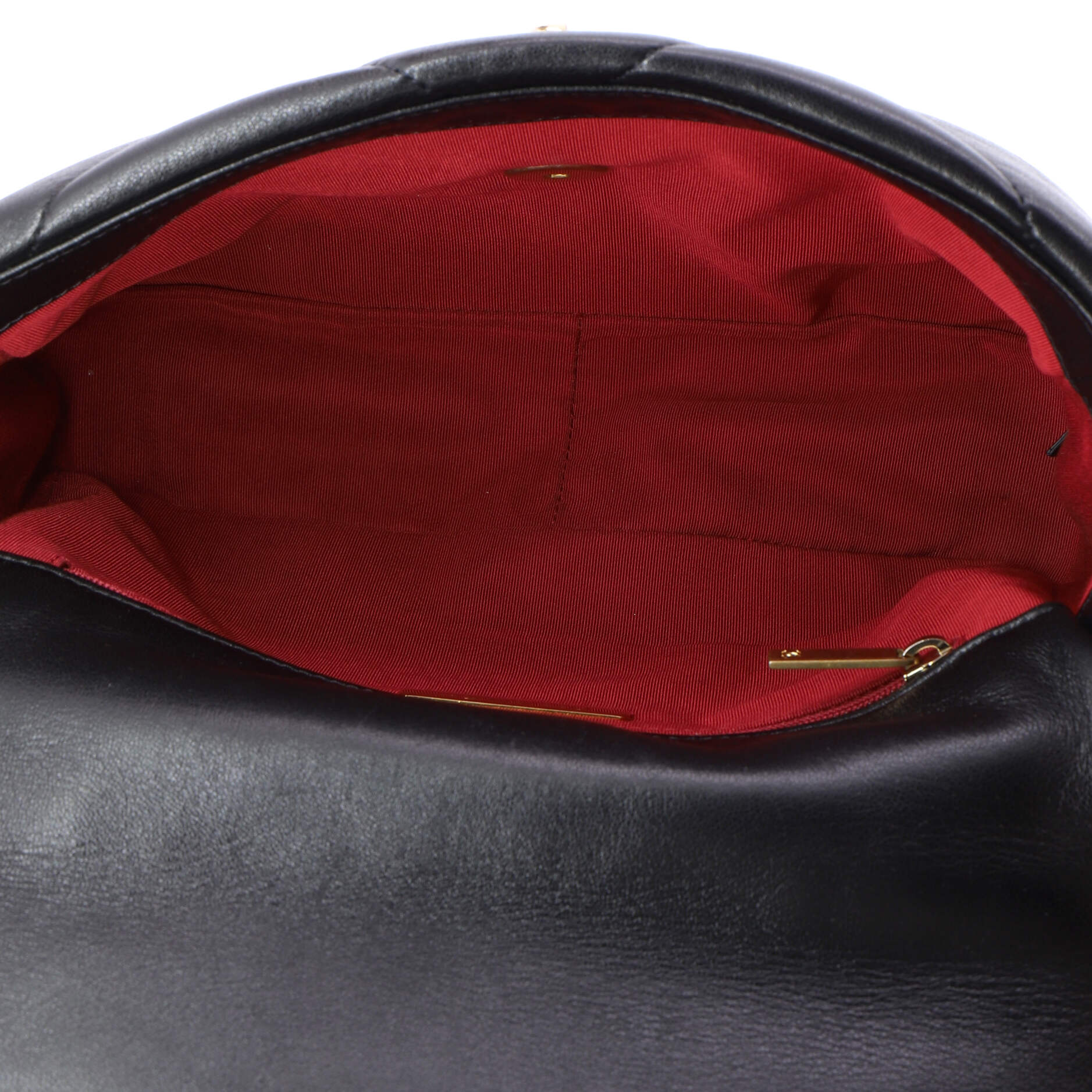 19 Flap Bag Quilted Leather Medium