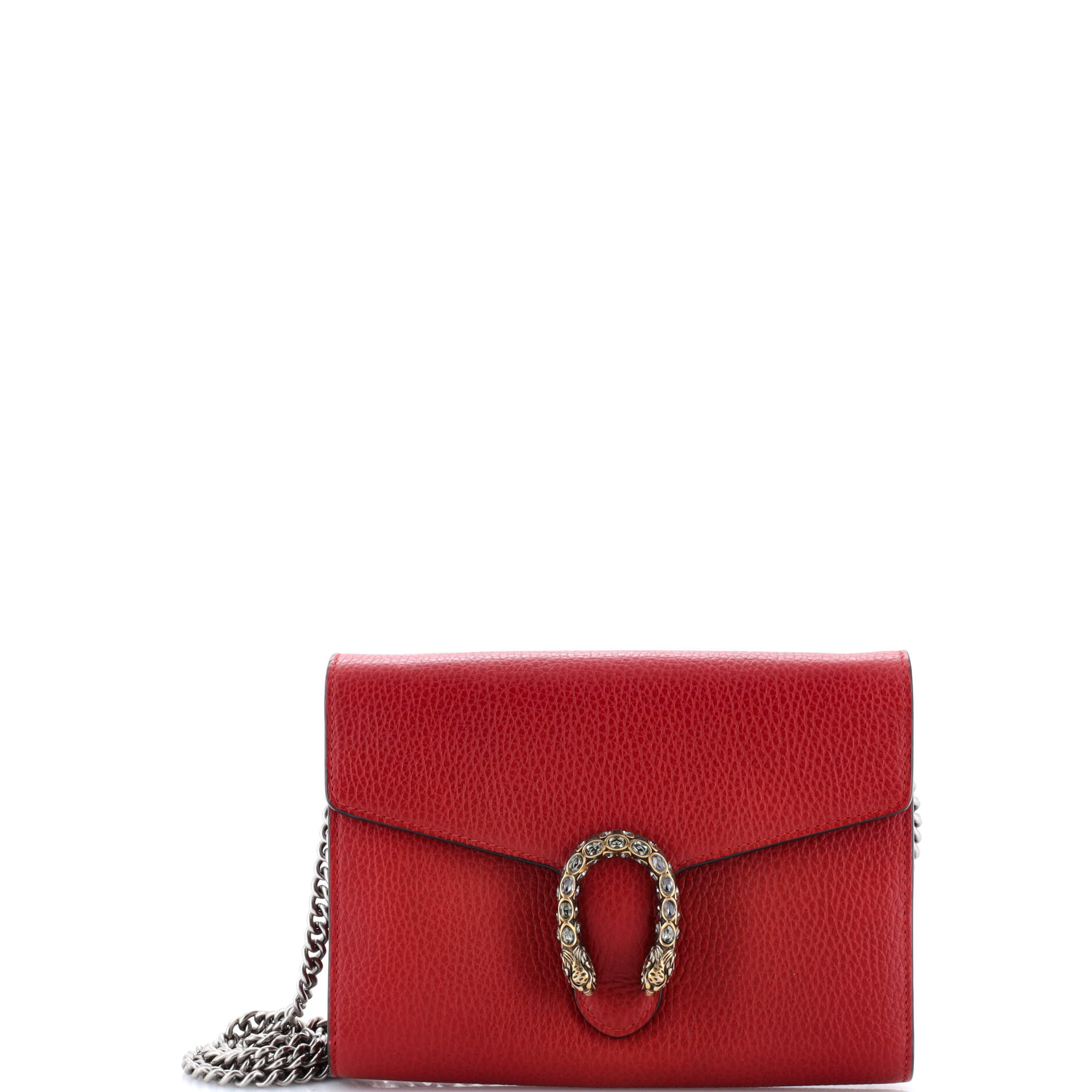 Dionysus Chain Wallet Leather with Embellished Detail Small