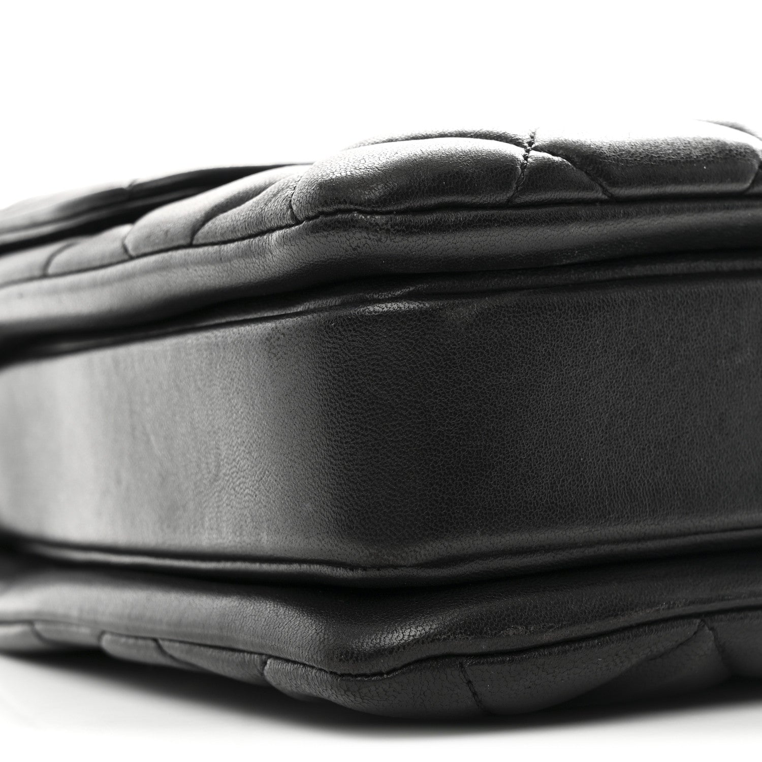 Lambskin Quilted Medium Trendy CC Flap Dual Handle Bag Black
