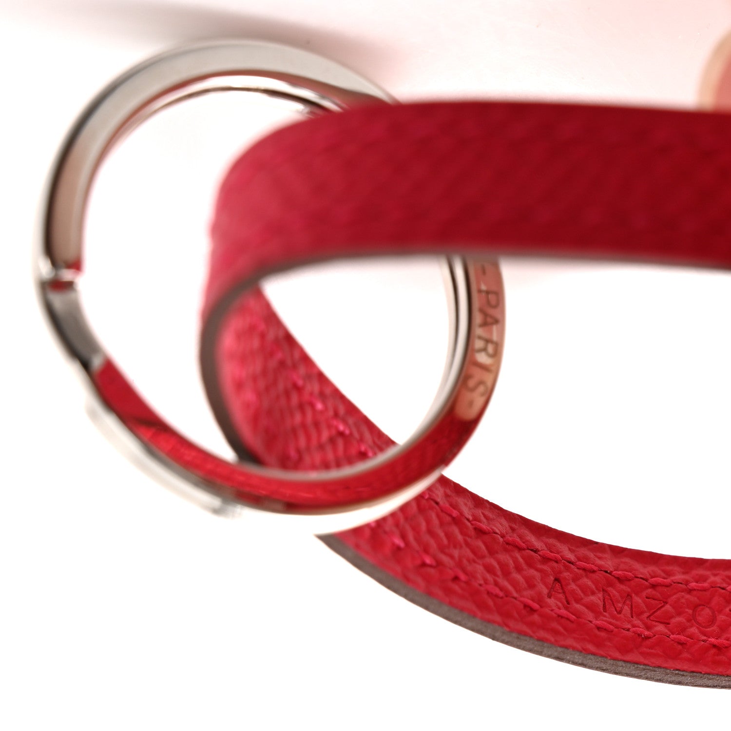 Epsom Collier de Chien Anneau Key Holder Rose Pourpre