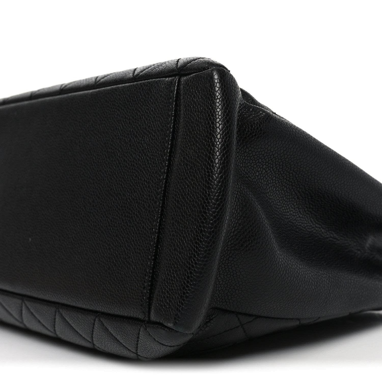 Caviar Quilted Grand Shopping Tote GST Black