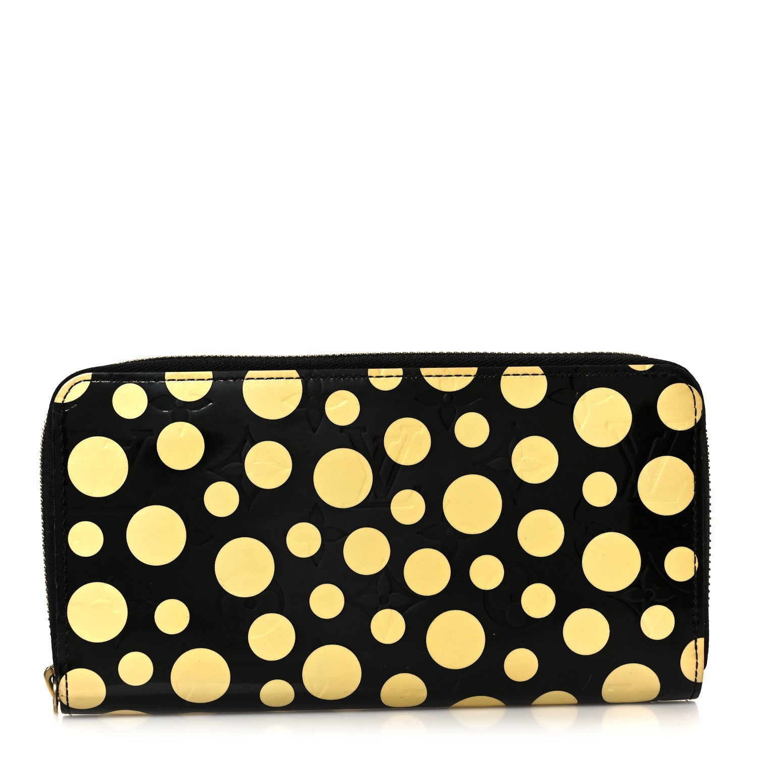 Vernis Kusama Infinity Dots Zippy Wallet Black
