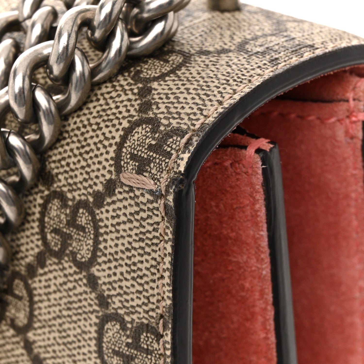 GG Supreme Monogram Crystal Floral Embroidered Medium Dionysus Shoulder Bag Beige Pink Beige Multicolor