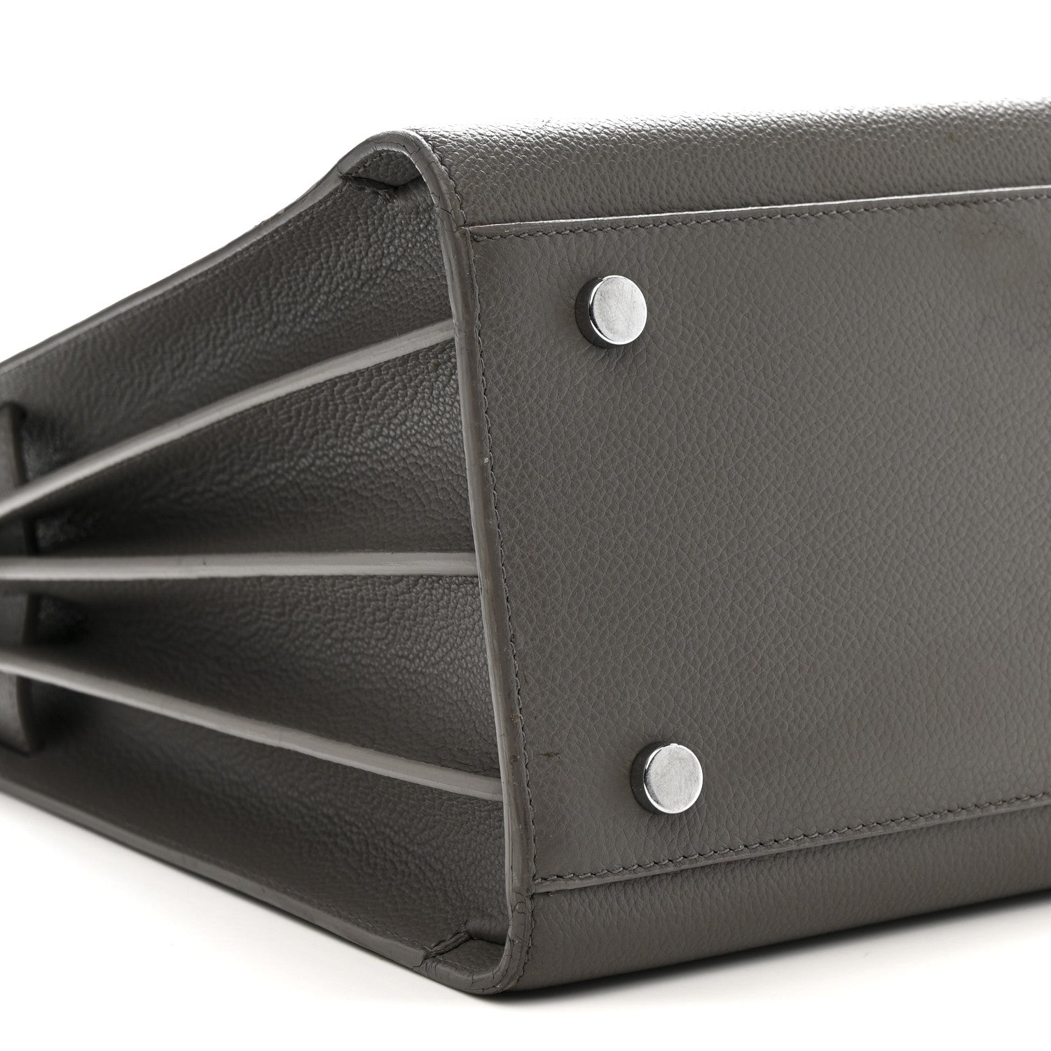 Grained Calfskin Small Sac De Jour Fog