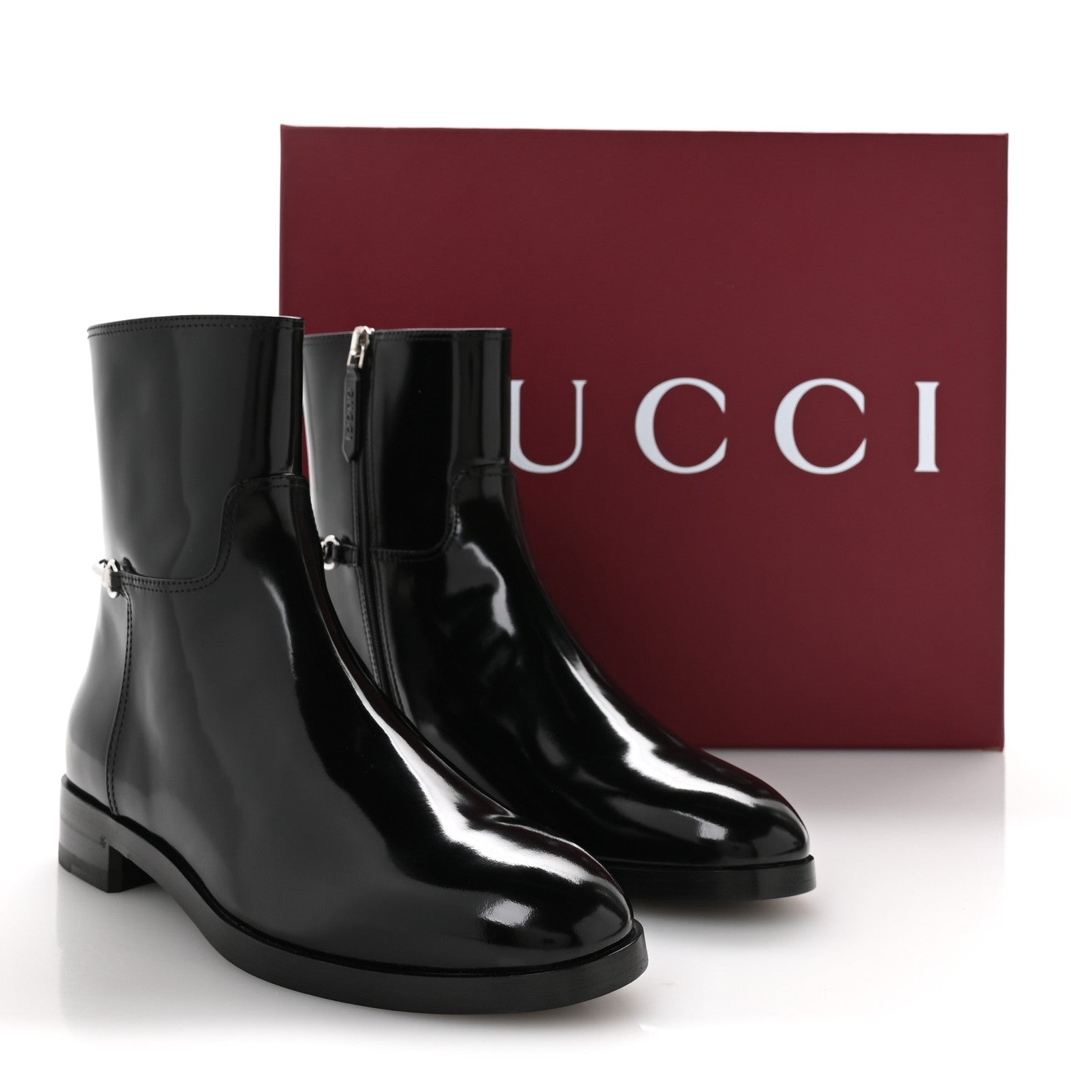 Brushed Calfskin Michelangelo Slim Horsebit Ankle Boots 39.5 Black
