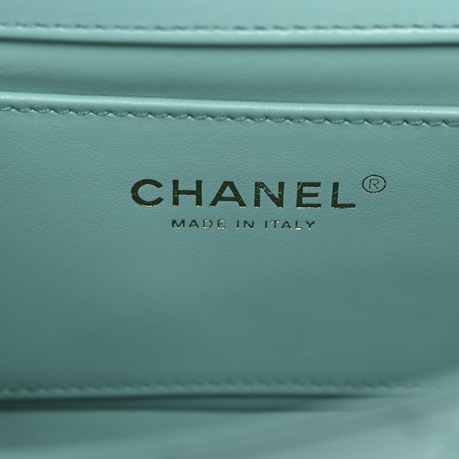 Calfskin Quilted Mini Perfect Fit Flap Turquoise