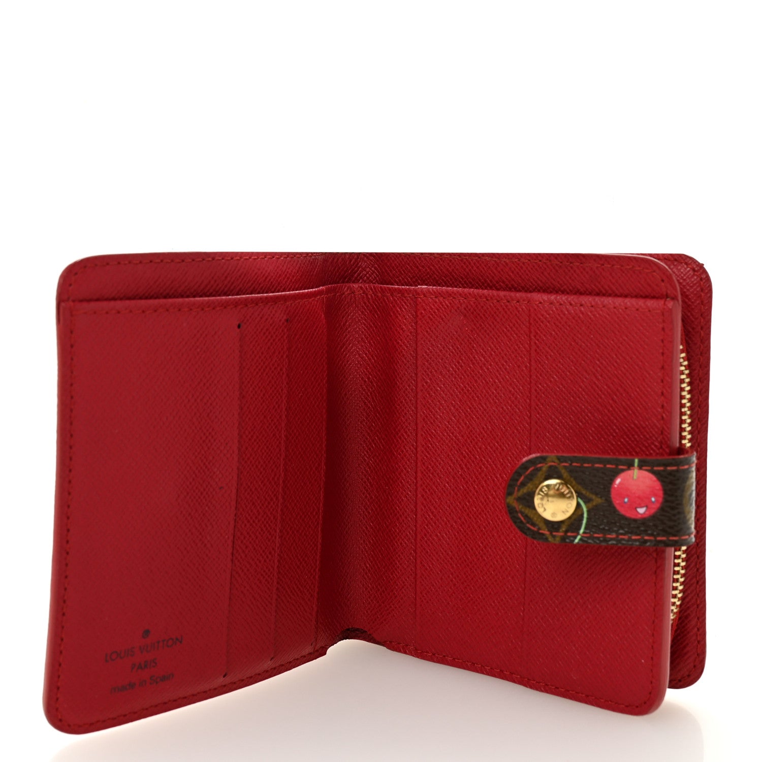 Monogram Cerises Compact Zipped Wallet