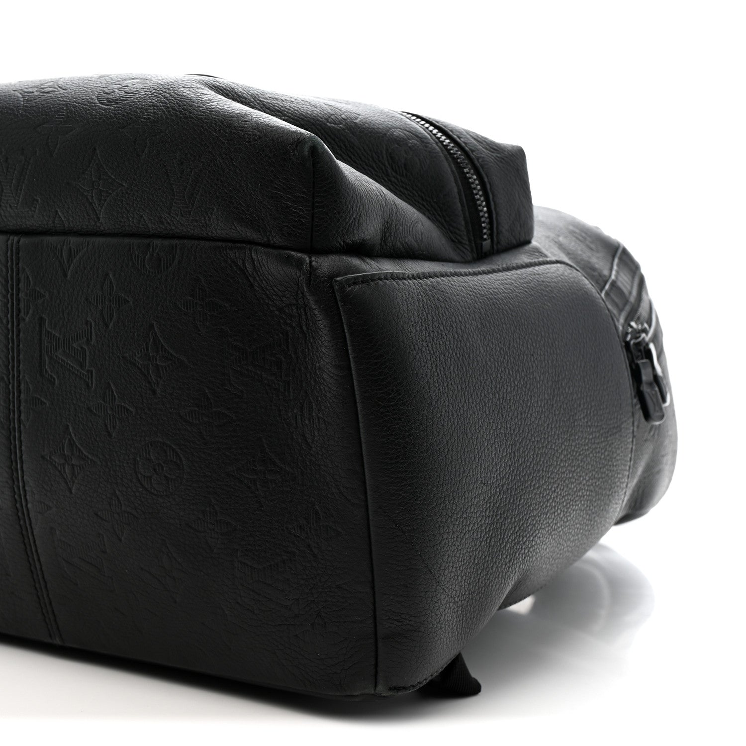Calfskin Monogram Shadow Discovery Backpack Black