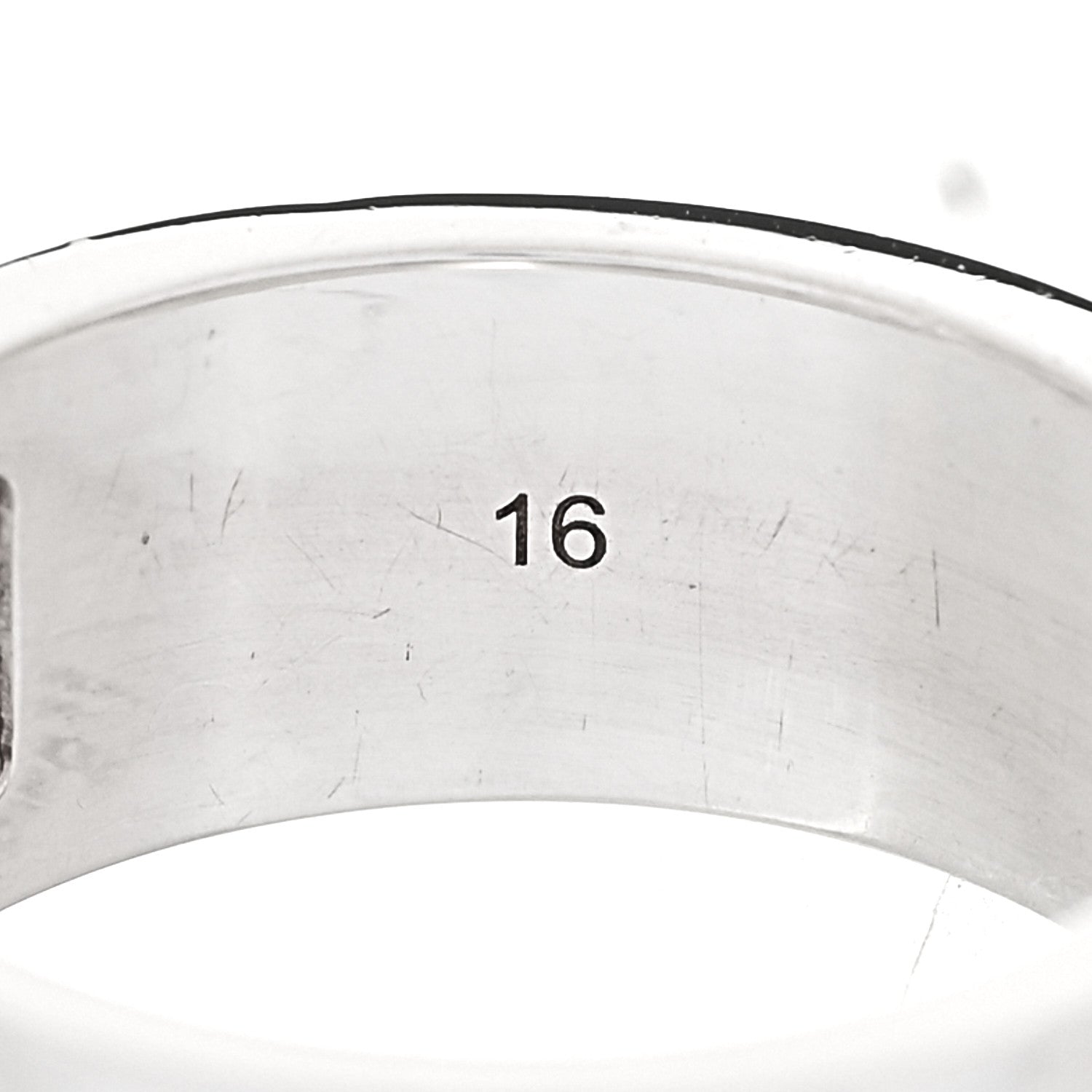 Sterling Silver G Cutout Ring 56 7.5
