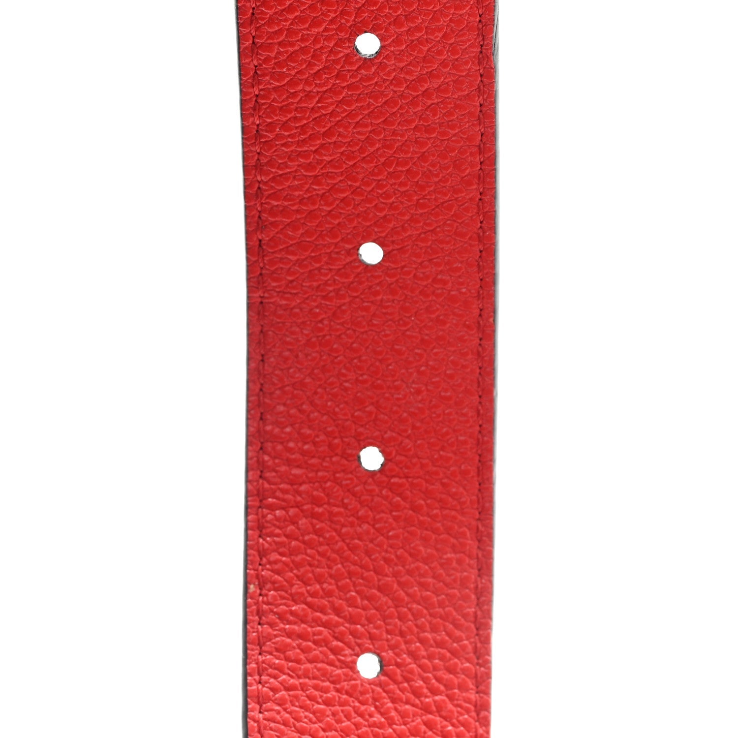 Monogram 30mm LV Initiales Reversible Belt 80 32 Coquelicot