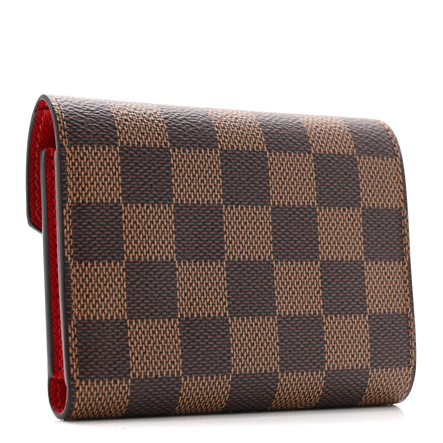 Damier Ebene Victorine Wallet Red