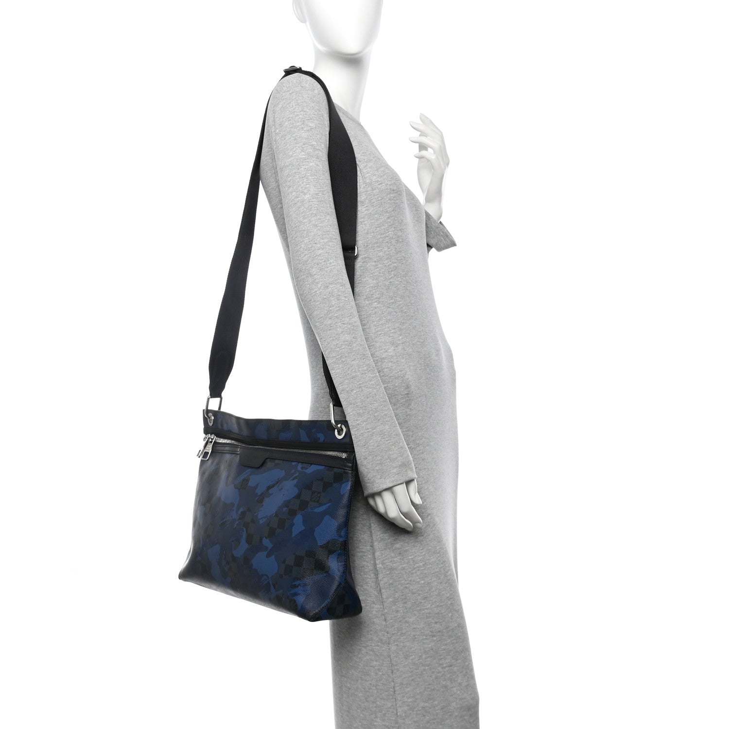 Damier Cobalt Camouflage Hunter Messenger Blue