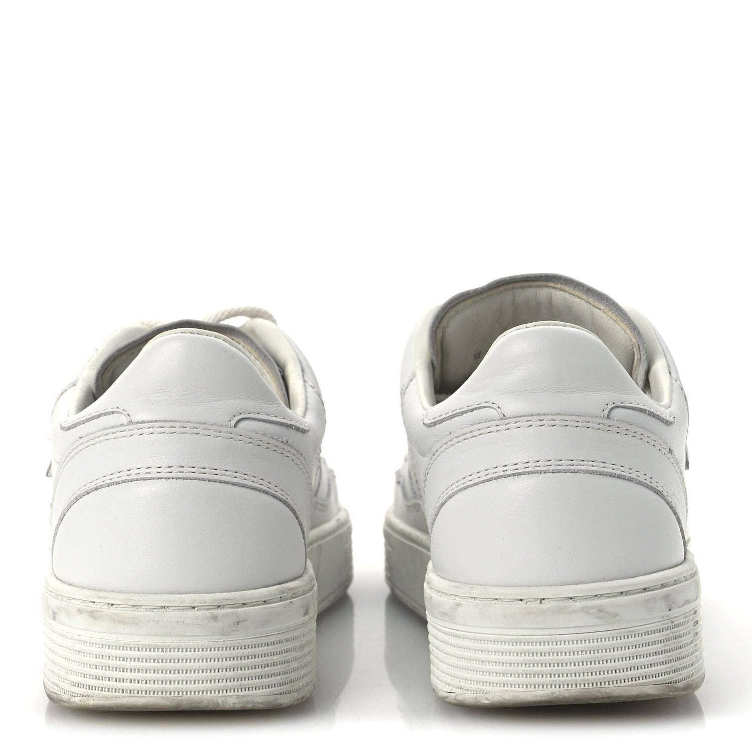 Calfskin Womens CC Sneakers 39.5 White