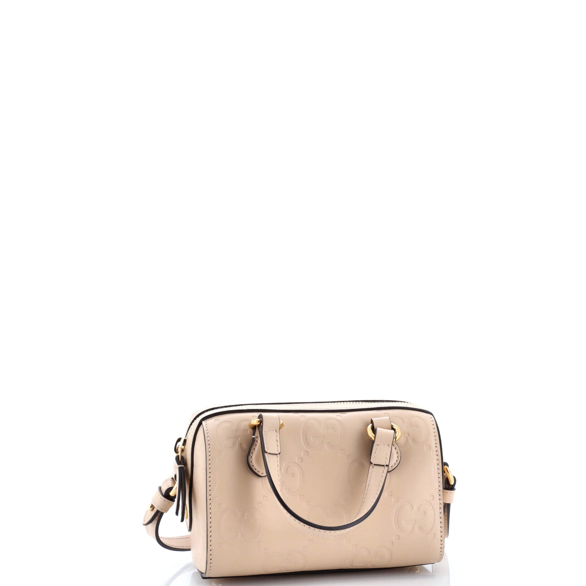 Convertible Top Handle Bag Jumbo GG Embossed Leather Mini
