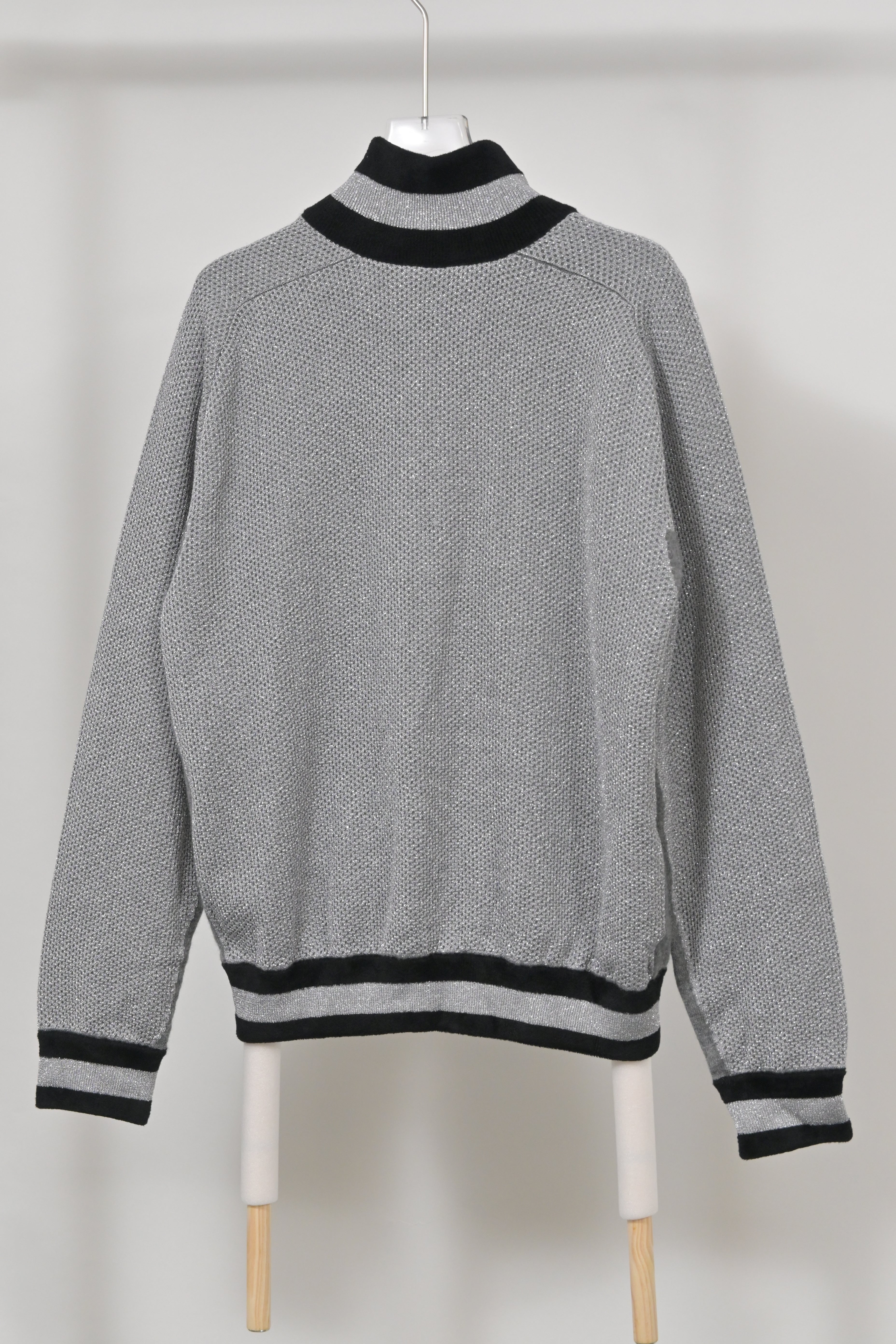 Men's Chanel Zip-Up Jacket in Silver Viscose
