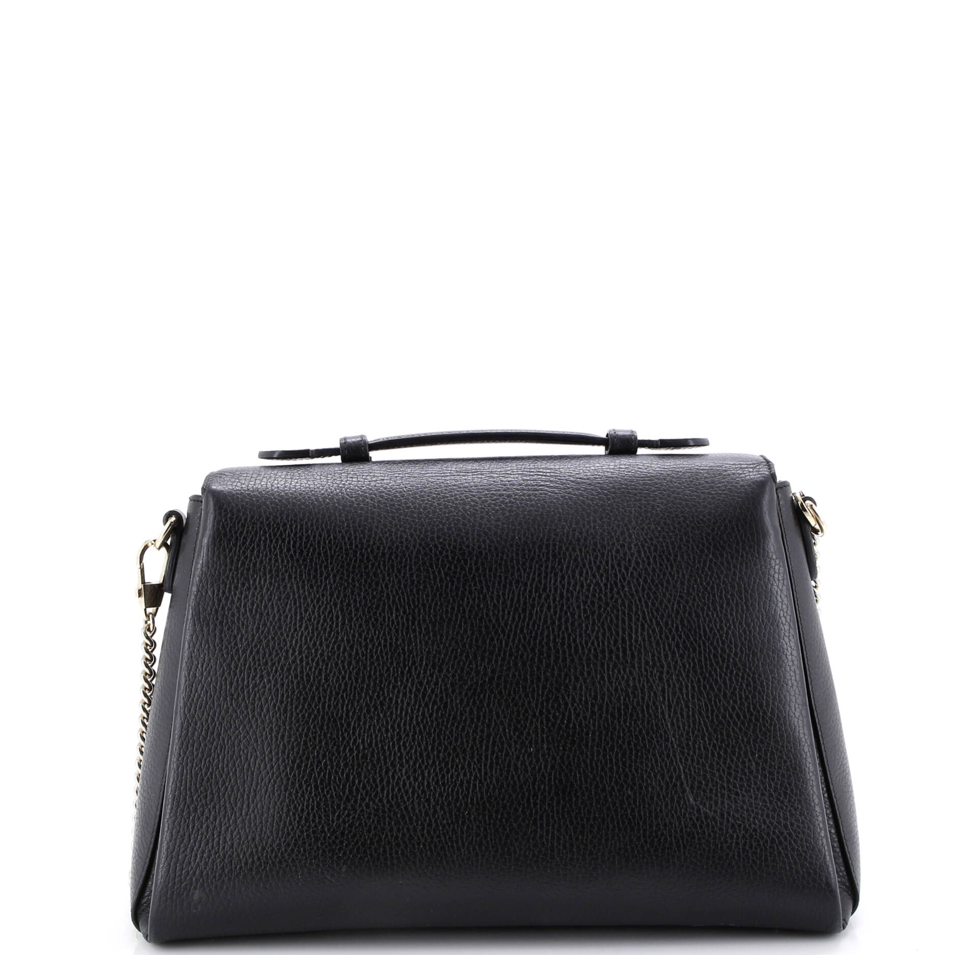 Interlocking Top Handle Bag Leather Medium