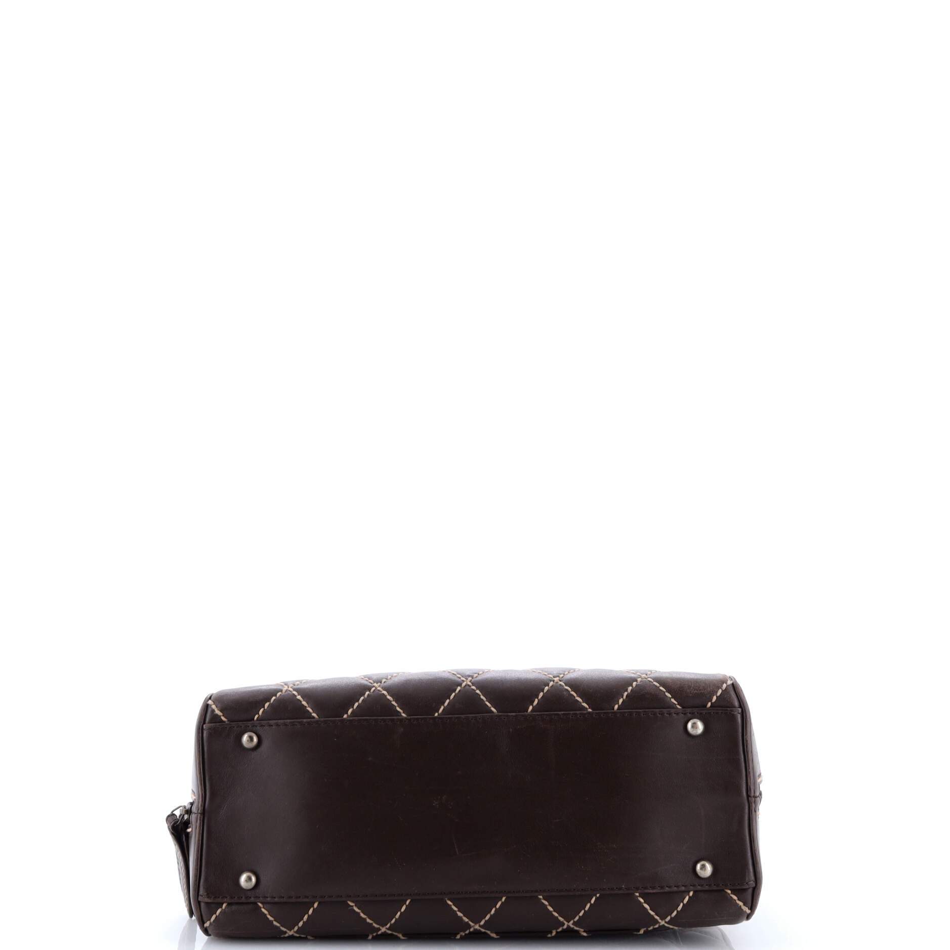 Surpique Zip Around Satchel Quilted Leather Medium