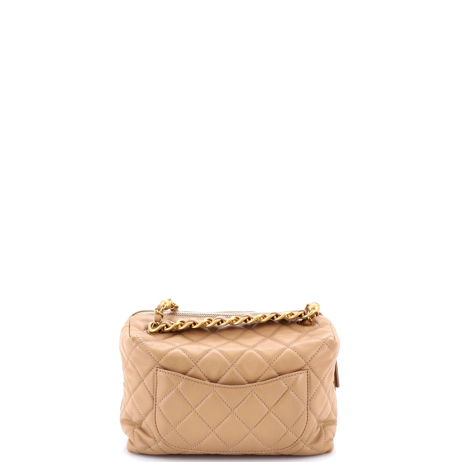 Bowling Bag Quilted Calfskin Small