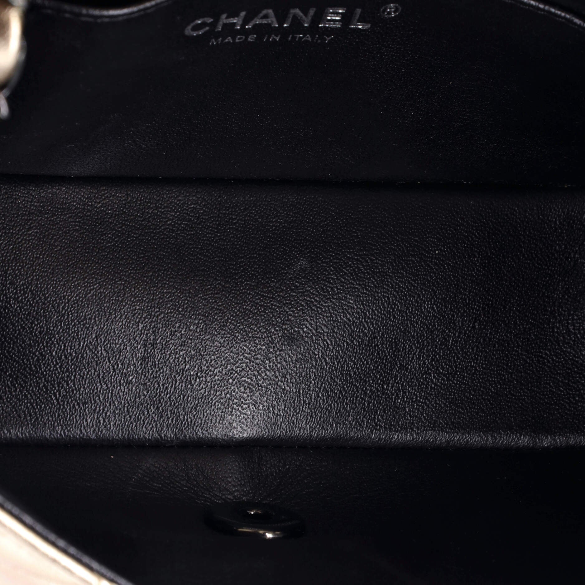Classic Single Flap Bag Quilted Metallic Lambskin Mini