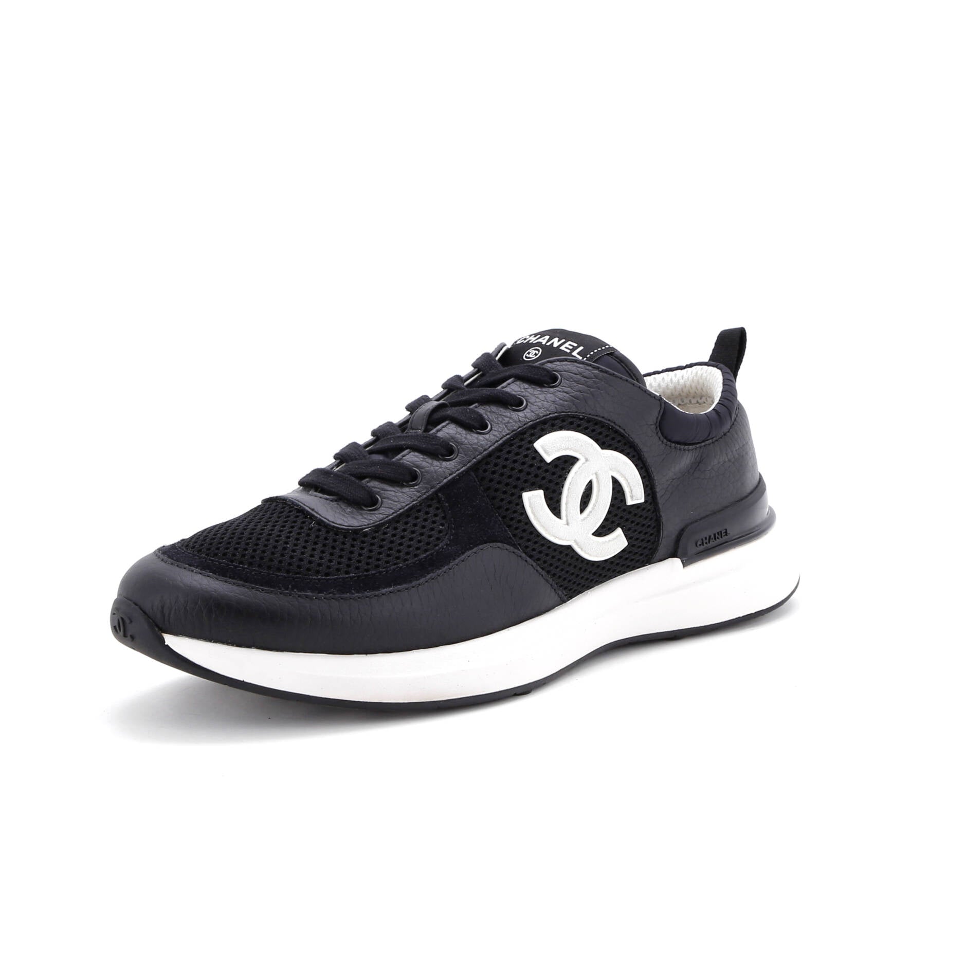 Women's CC Low-Top Sneakers Leather and Mesh