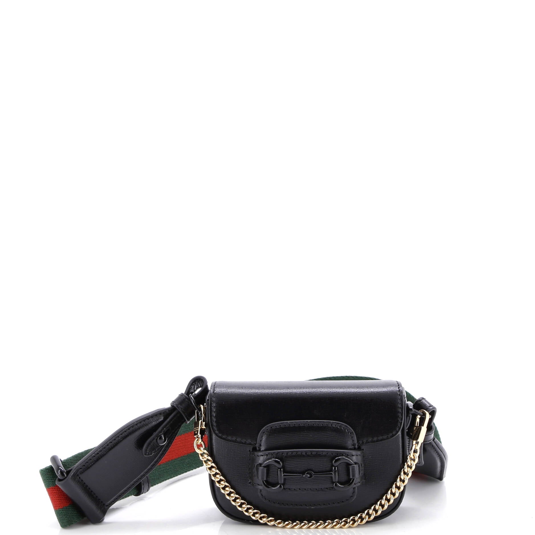 Horsebit 1955 Flap Wallet with Strap Leather