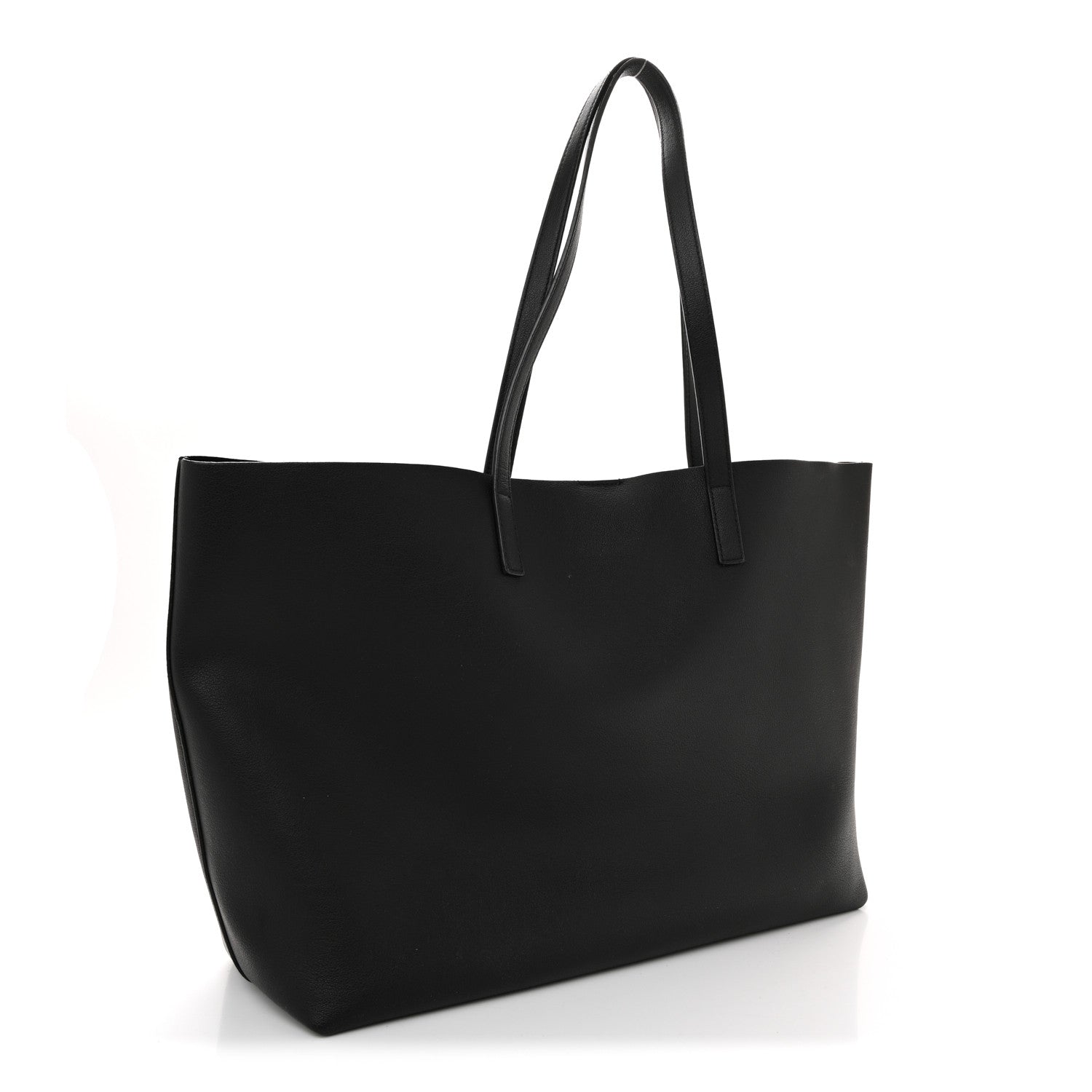 Calfskin Large Shopping Tote Black