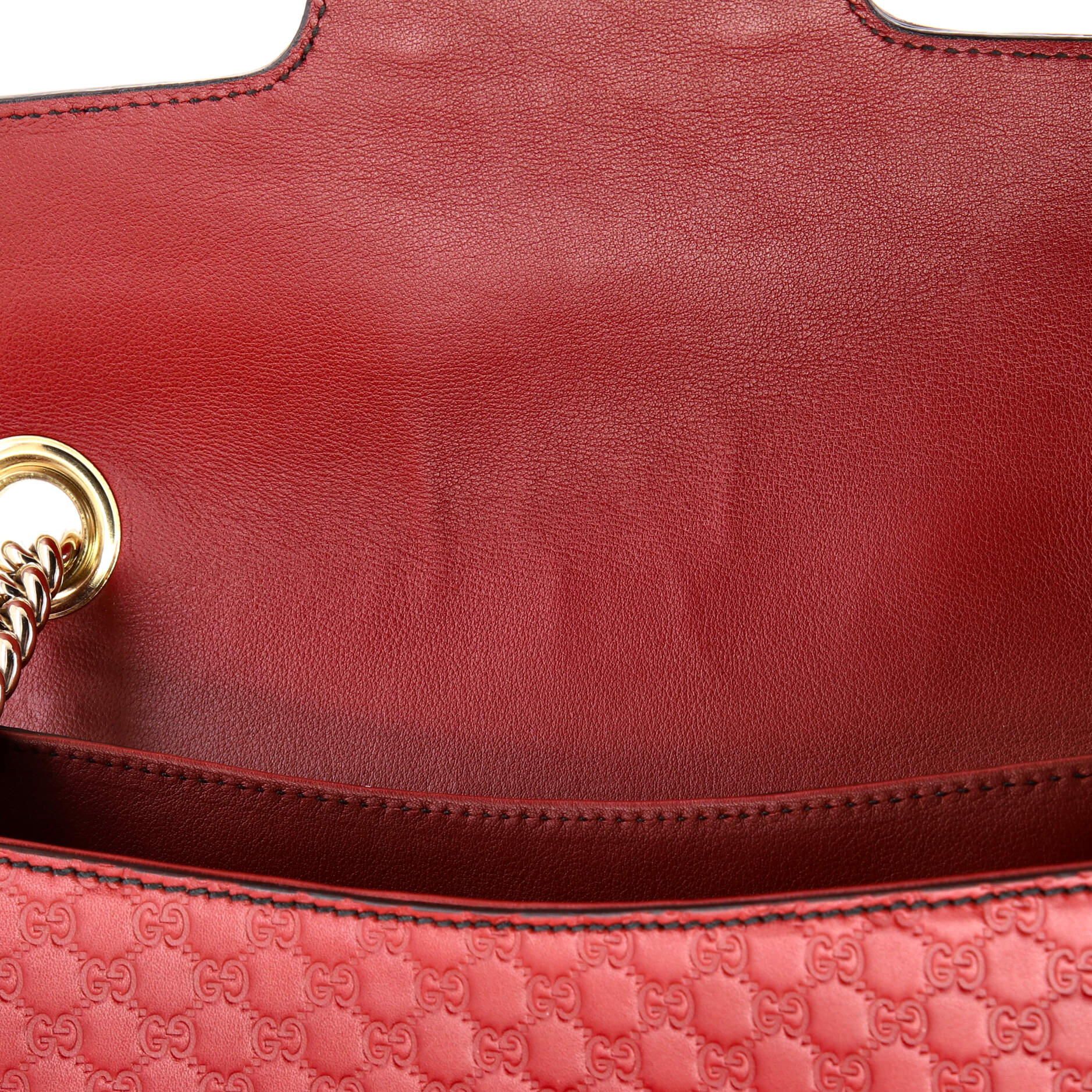 Emily Chain Flap Bag Microguccissima Leather Medium
