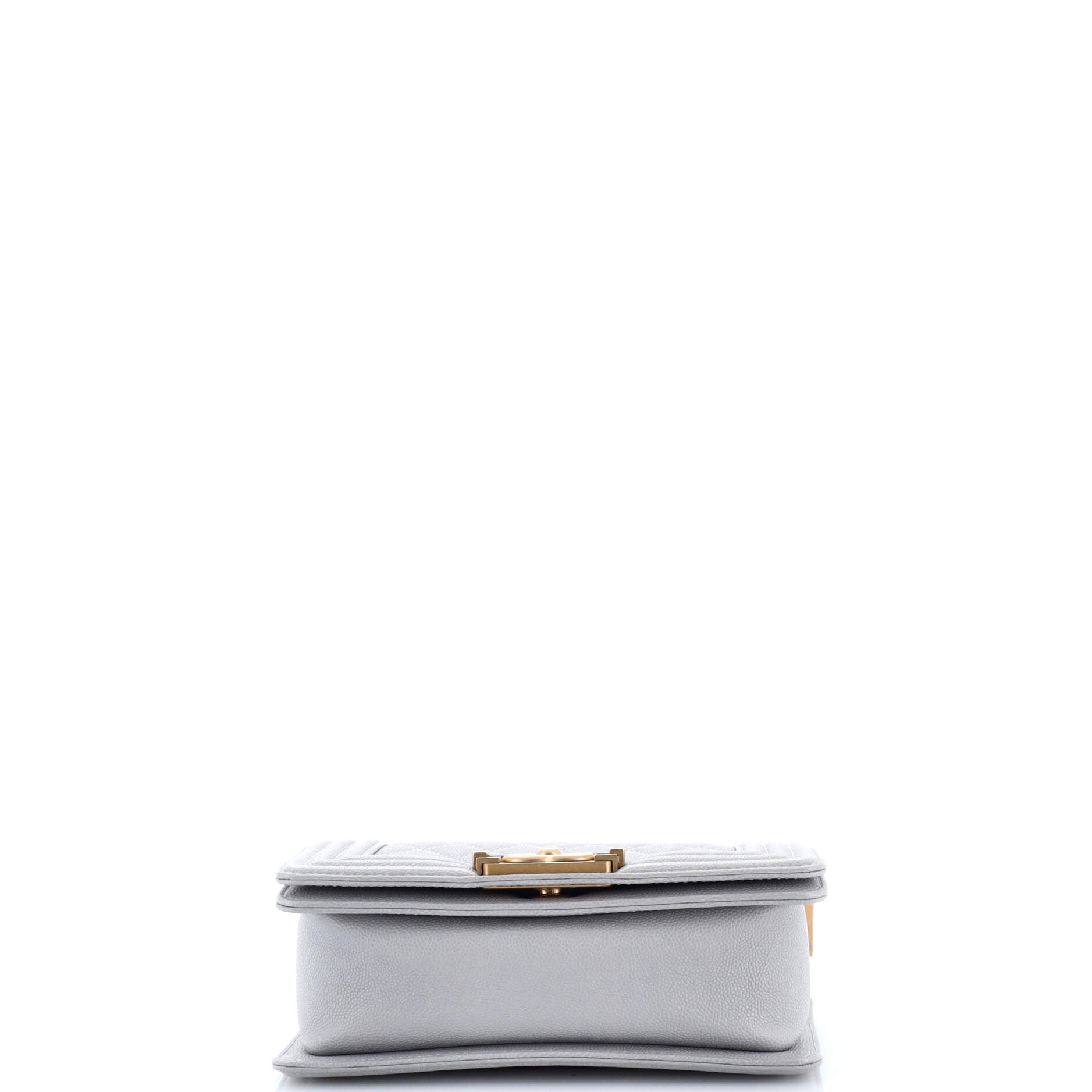 Boy Flap Bag Quilted Caviar Small