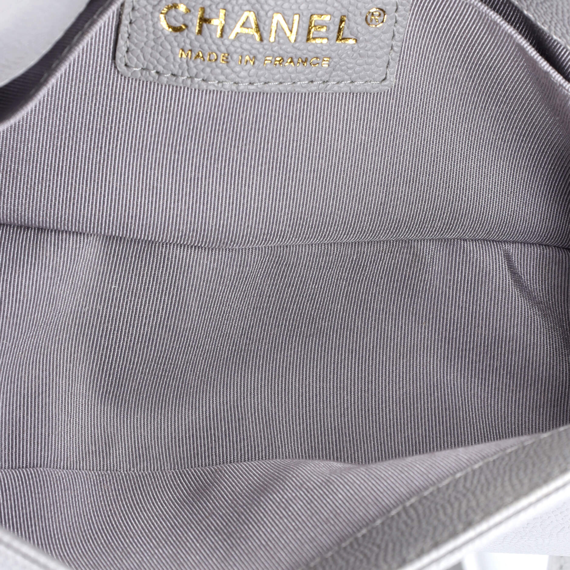 Boy Flap Bag Quilted Caviar Small