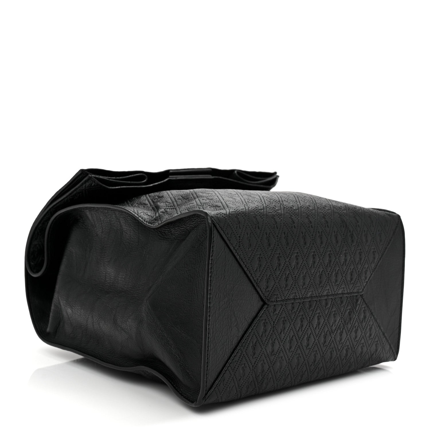 Calfskin Monogram Deli Paper Bag  Vintage Black