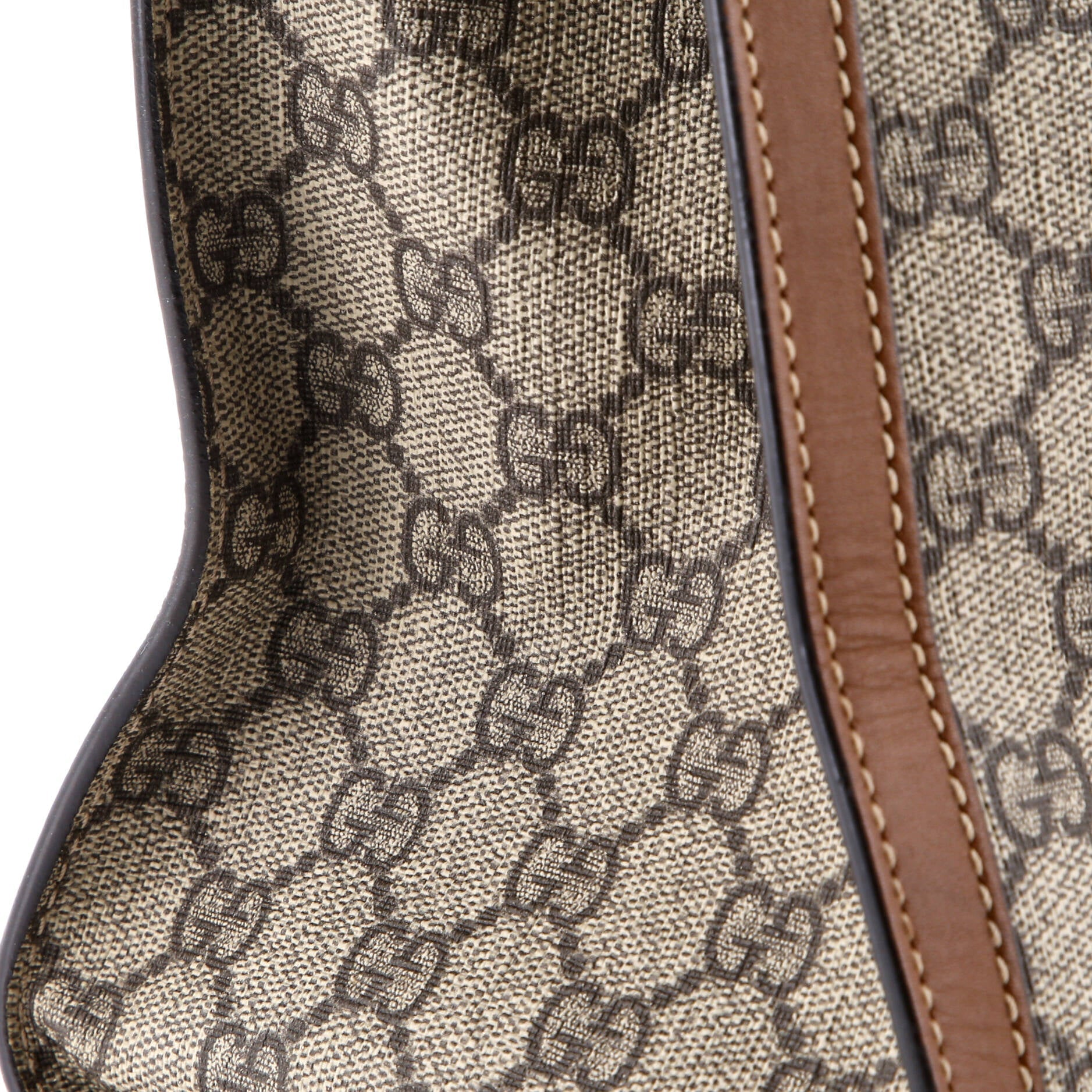 Padlock Chain Tote GG Coated Canvas with Leather Medium