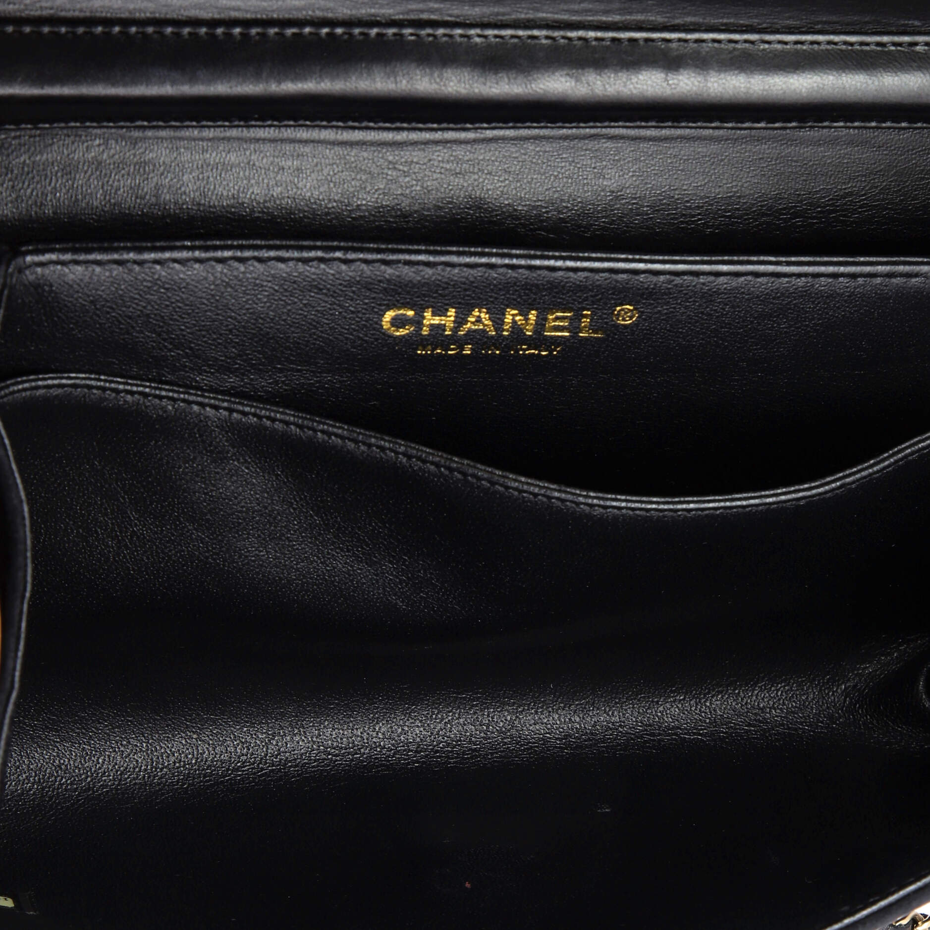 CC Chain Full Flap Bag Quilted Suede with Faux Pearls and Crystals
