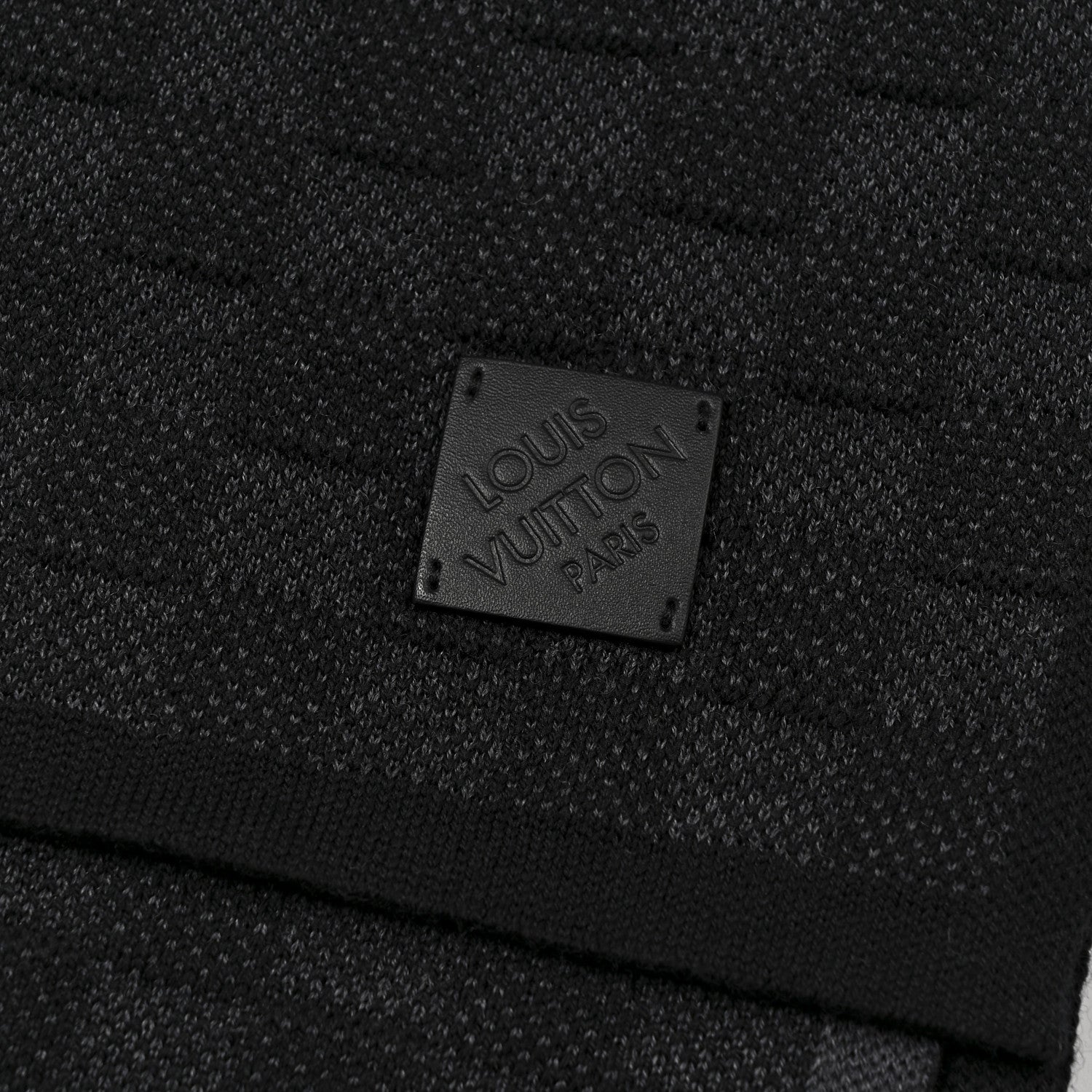 Wool Neo Petit Damier Scarf Anthracite