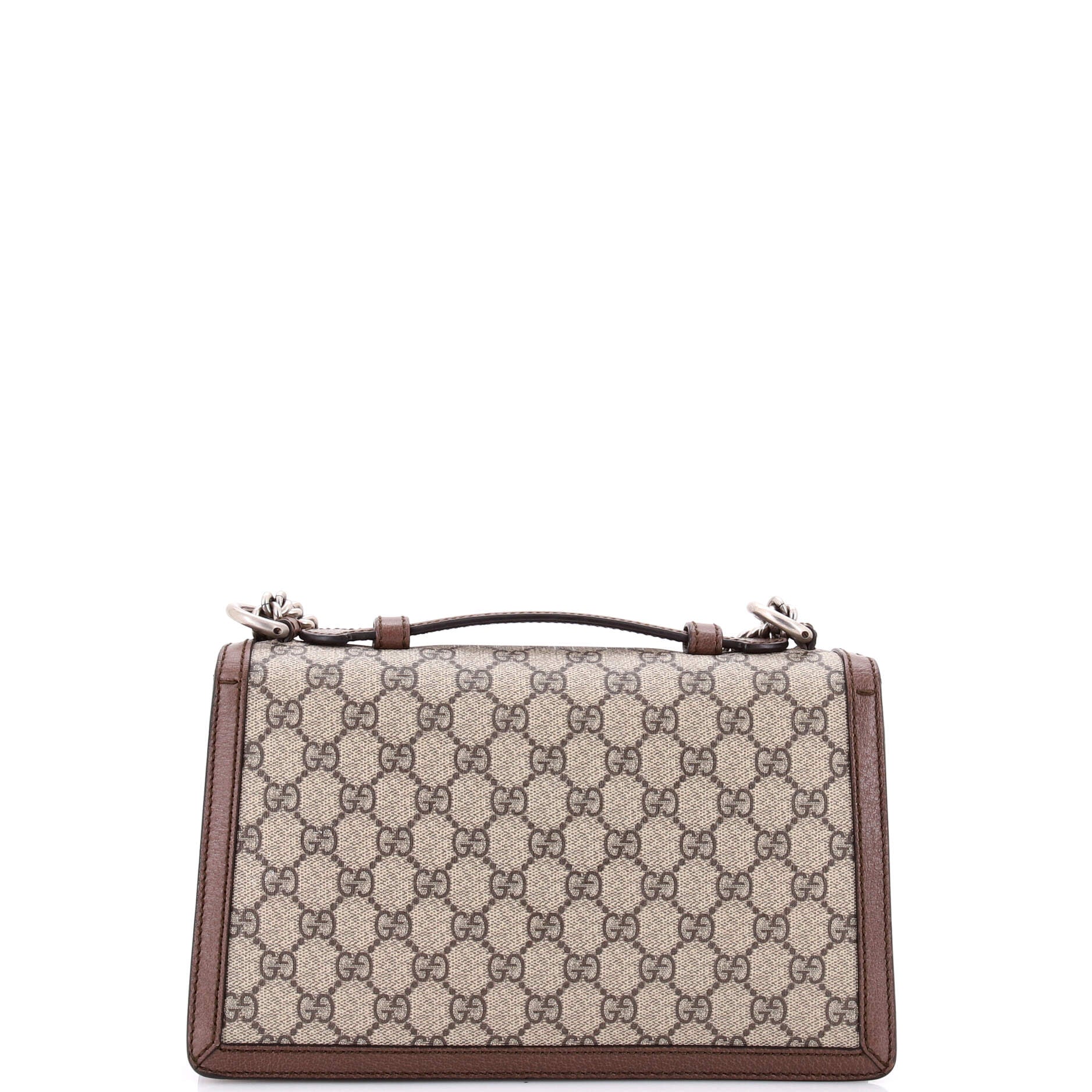 Dionysus Top Handle Chain Bag GG Coated Canvas Small