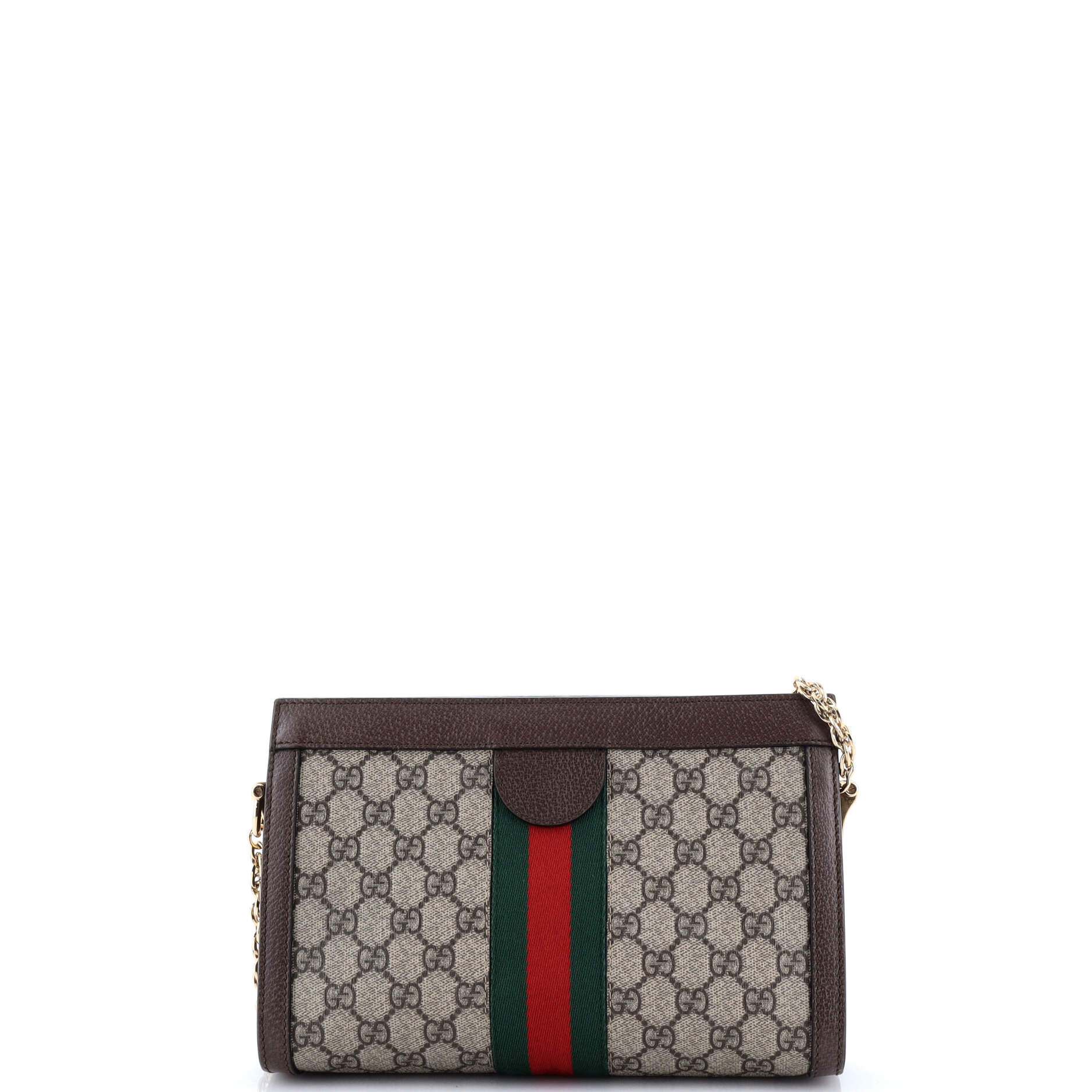 Ophidia Chain Shoulder Bag GG Coated Canvas Small