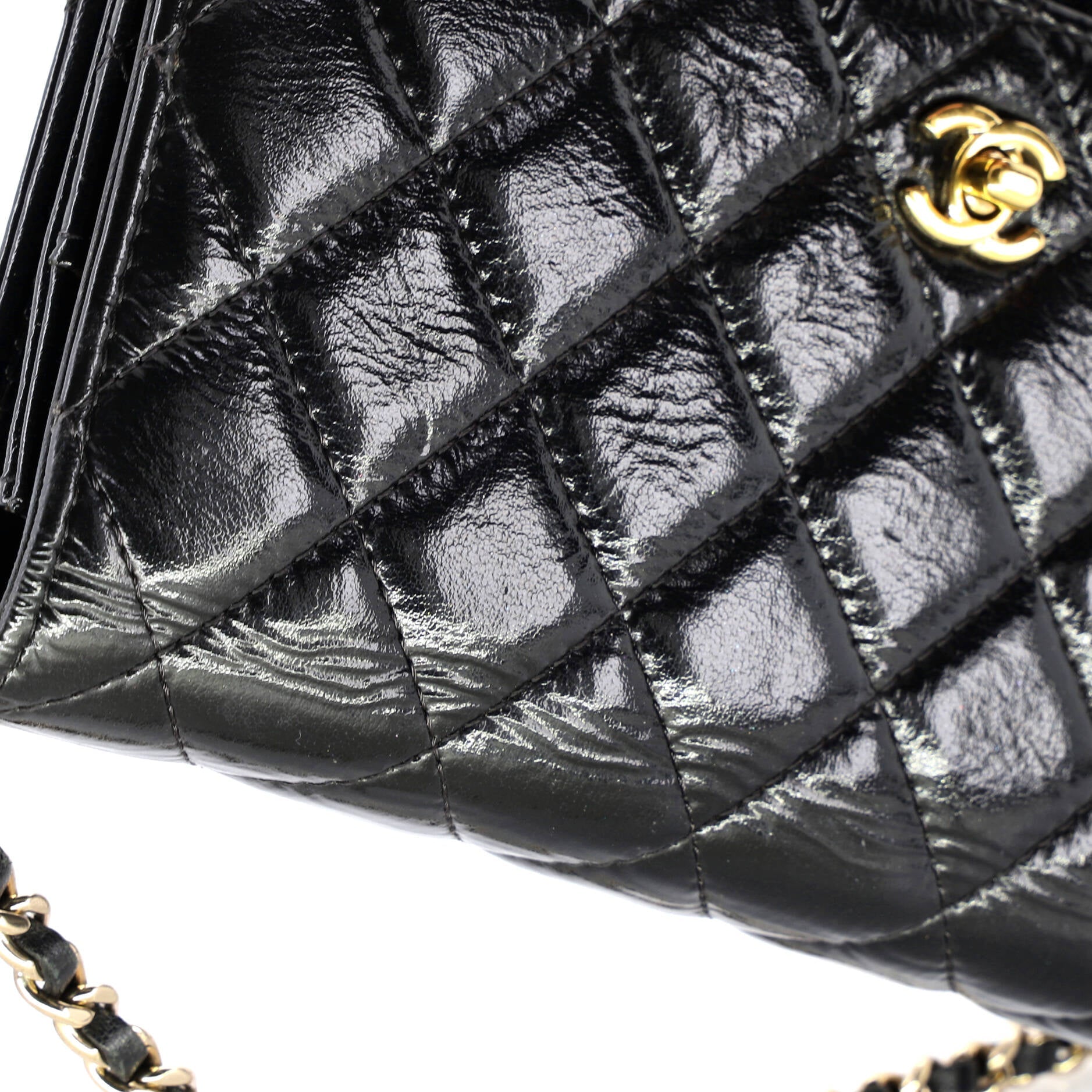Pearl Charm Wallet on Chain Quilted Glazed Calfskin