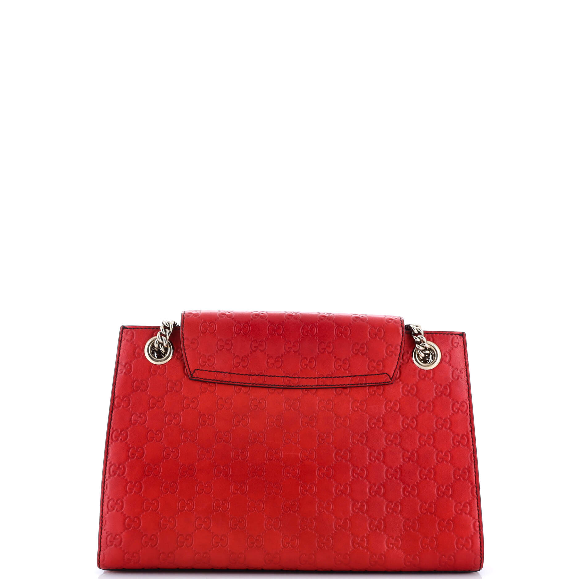 Emily Chain Flap Shoulder Bag Guccissima Leather Large