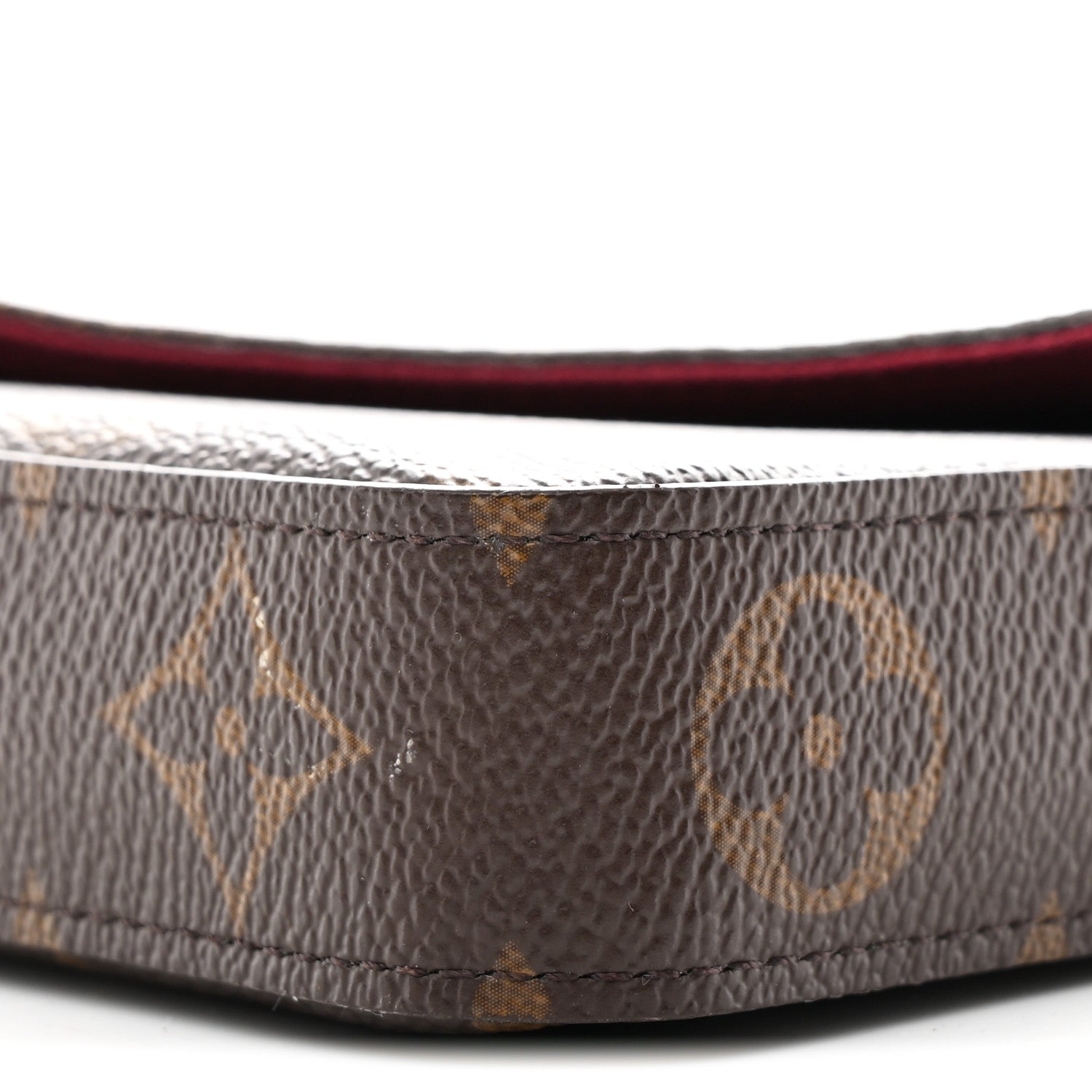 Monogram Pochette Felicie Chain Wallet Fuchsia