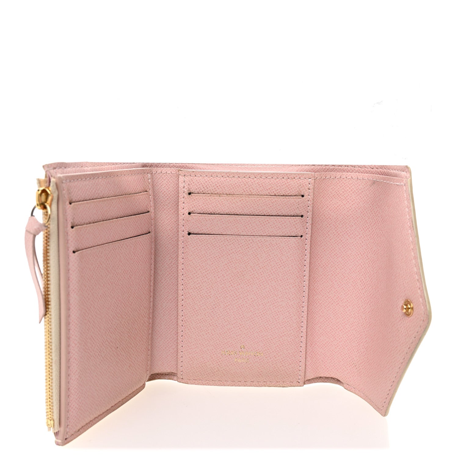 Damier Azur Victorine Wallet Rose Ballerine
