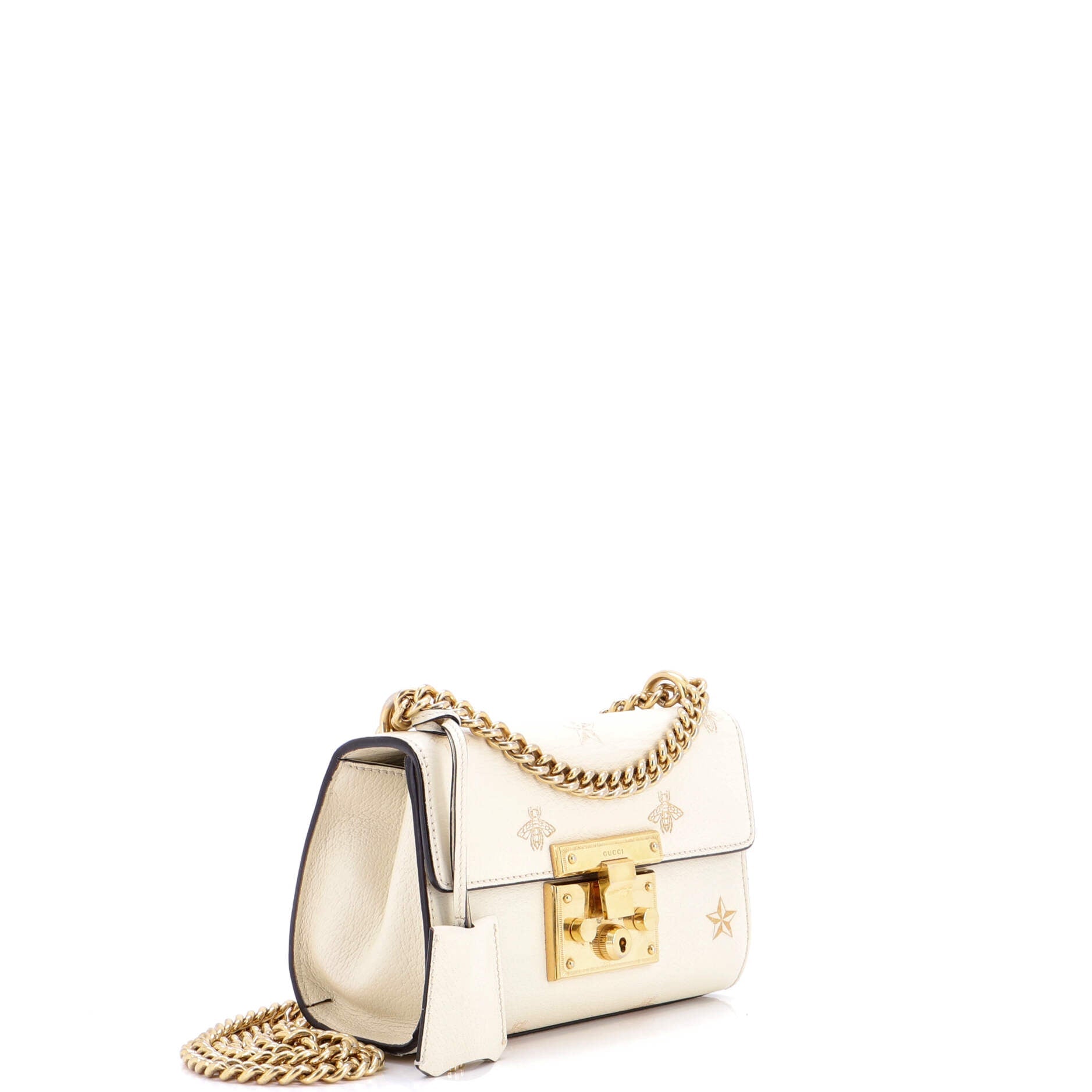 Padlock Shoulder Bag Printed Leather Small