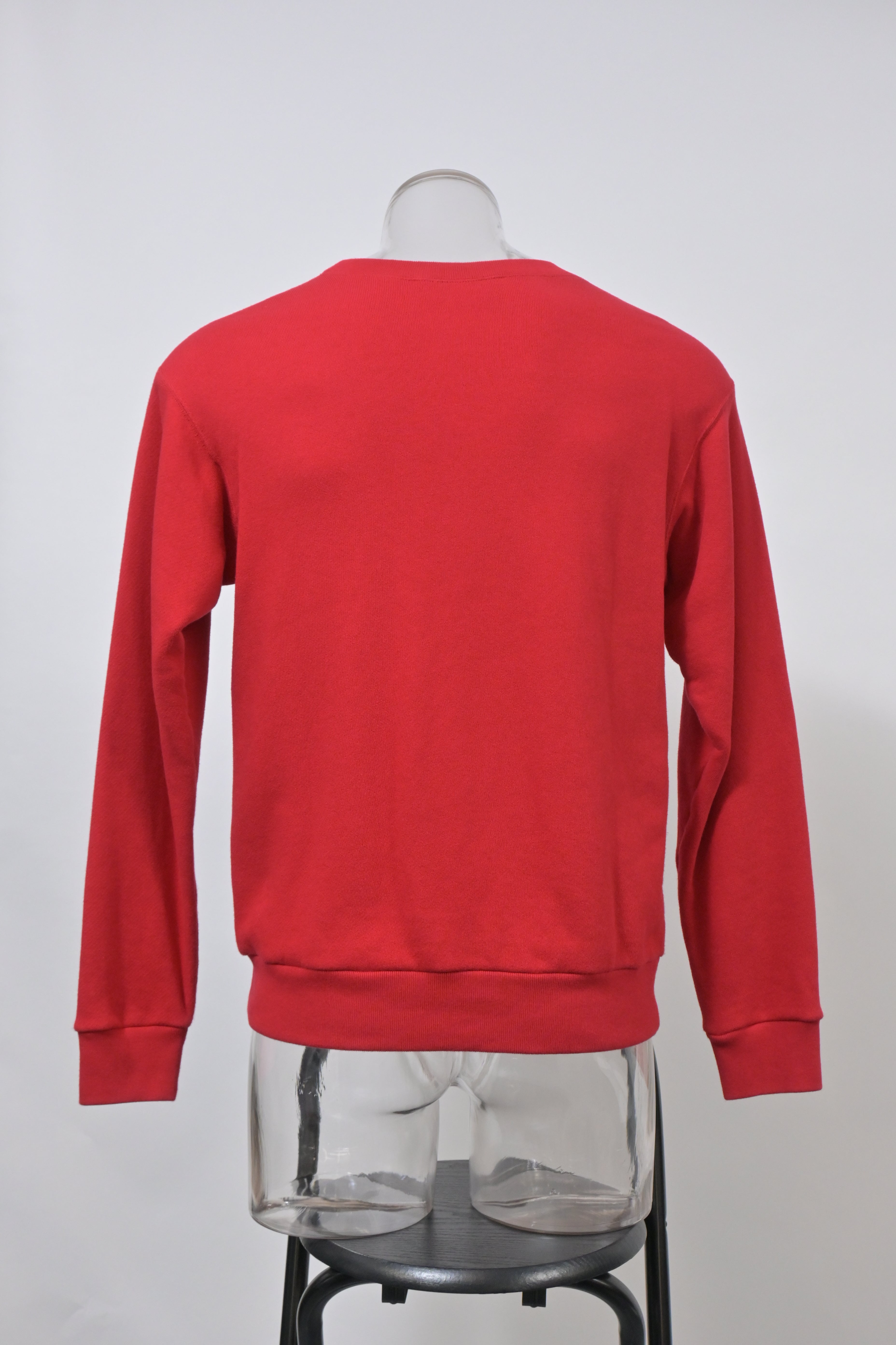 Men's Gucci Crystal-Embellished Lamb Sweater in Red Cotton