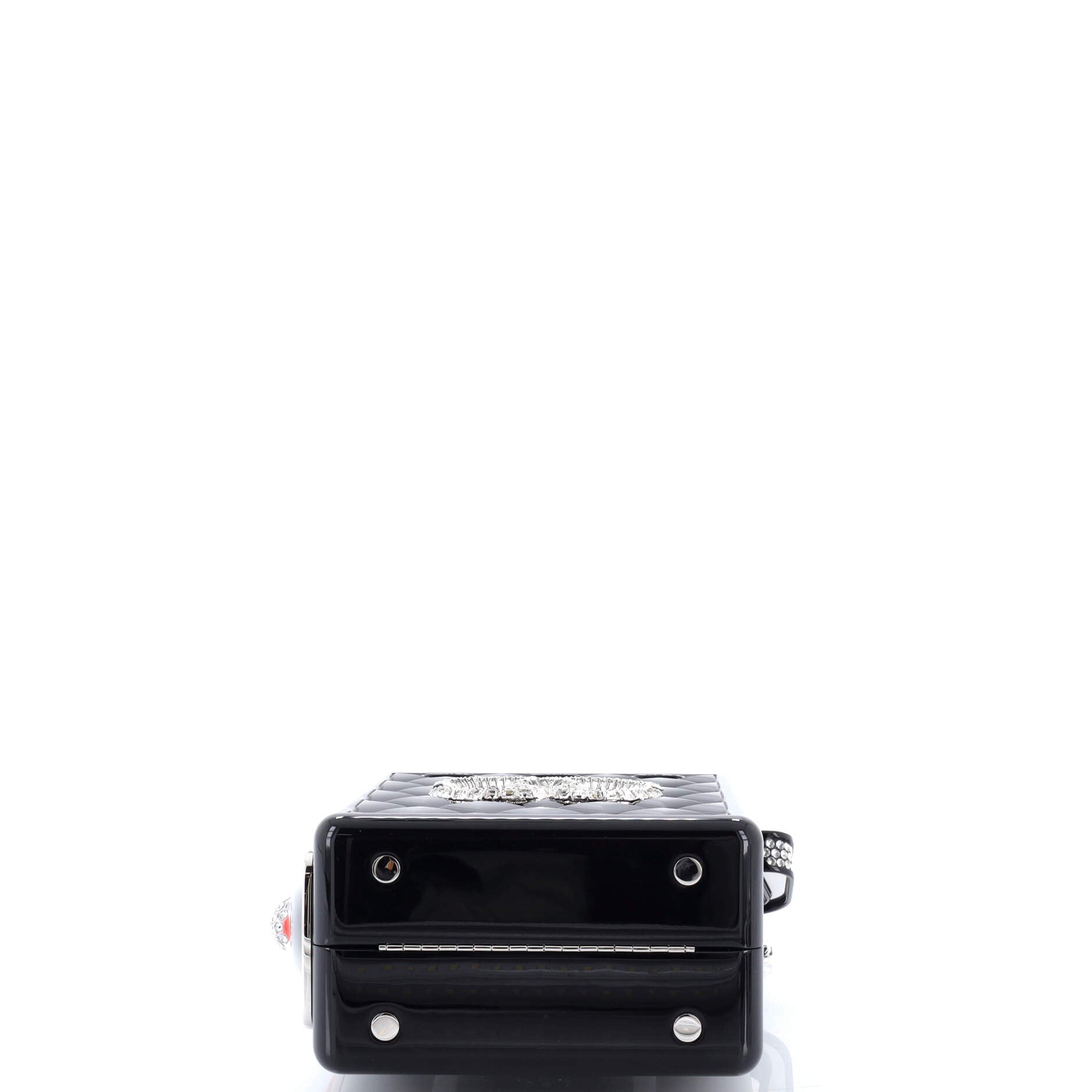 Traffic Light Minaudiere Resin with Metal and Crystals